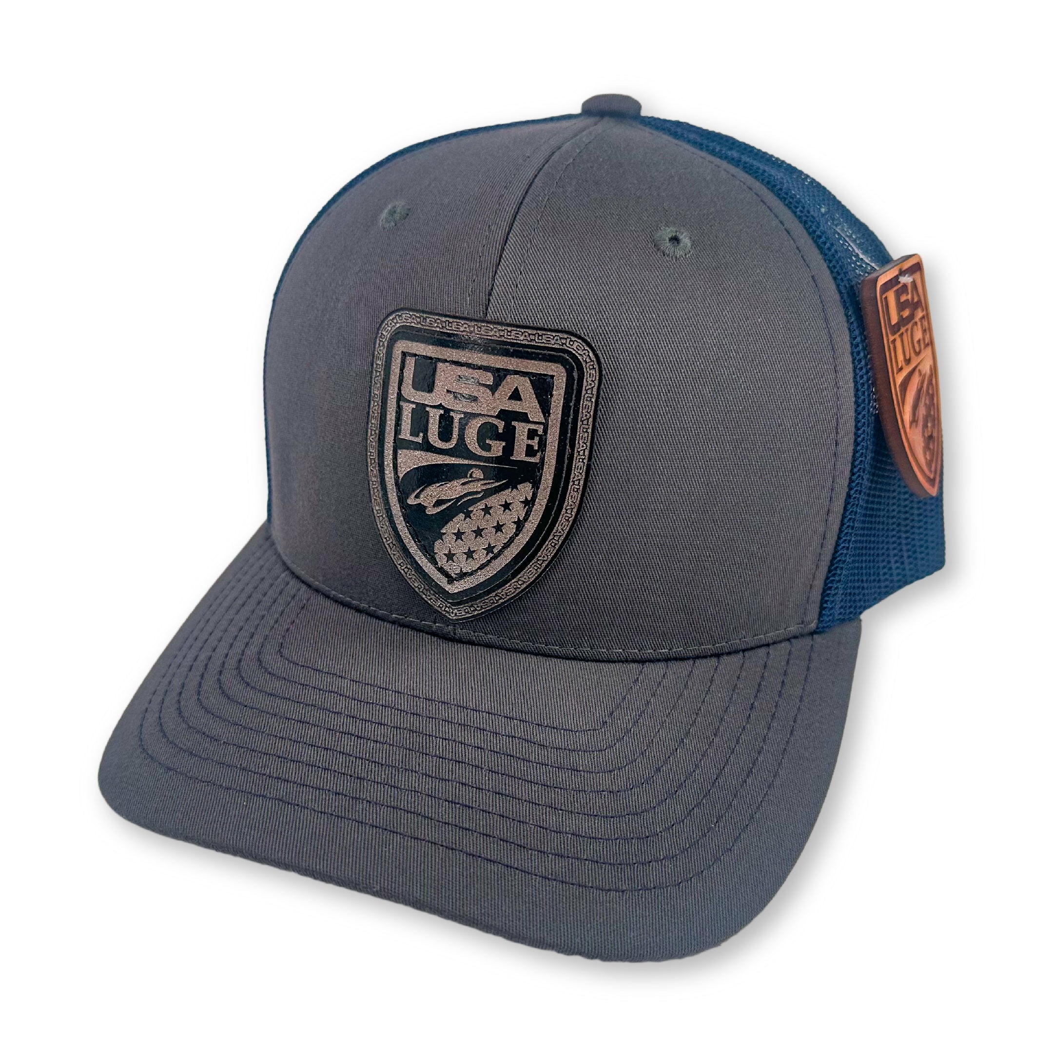 USA LUGE VERT SHIELD HAT(BLACK & SILVER)