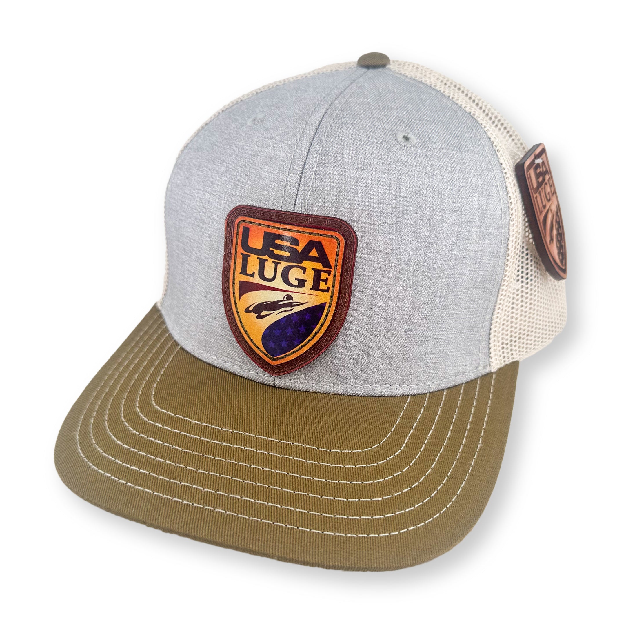 USA LUGE RETRO TRUCKER FULL COLOR PATCH HAT