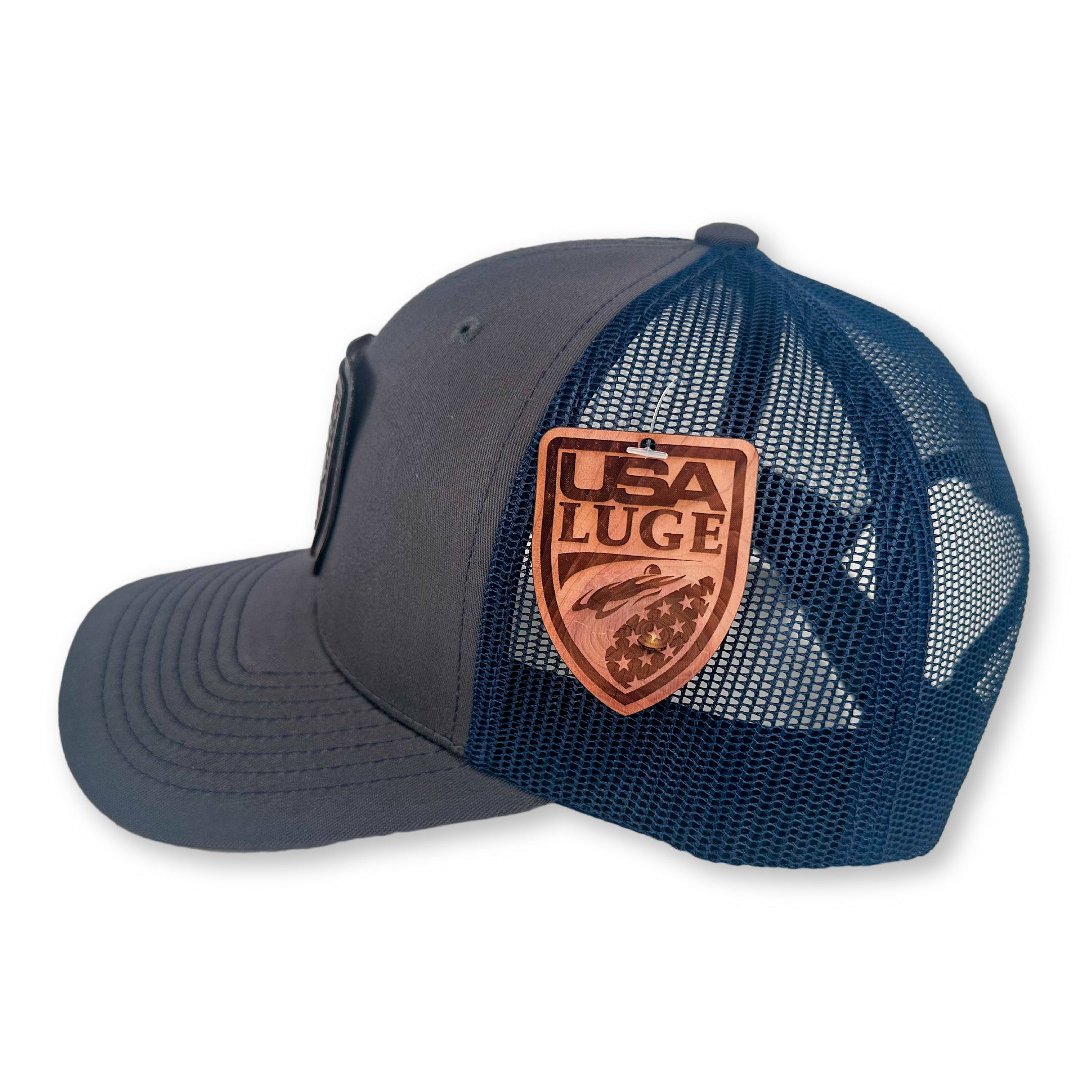 USA LUGE VERT SHIELD HAT(BLACK & SILVER)