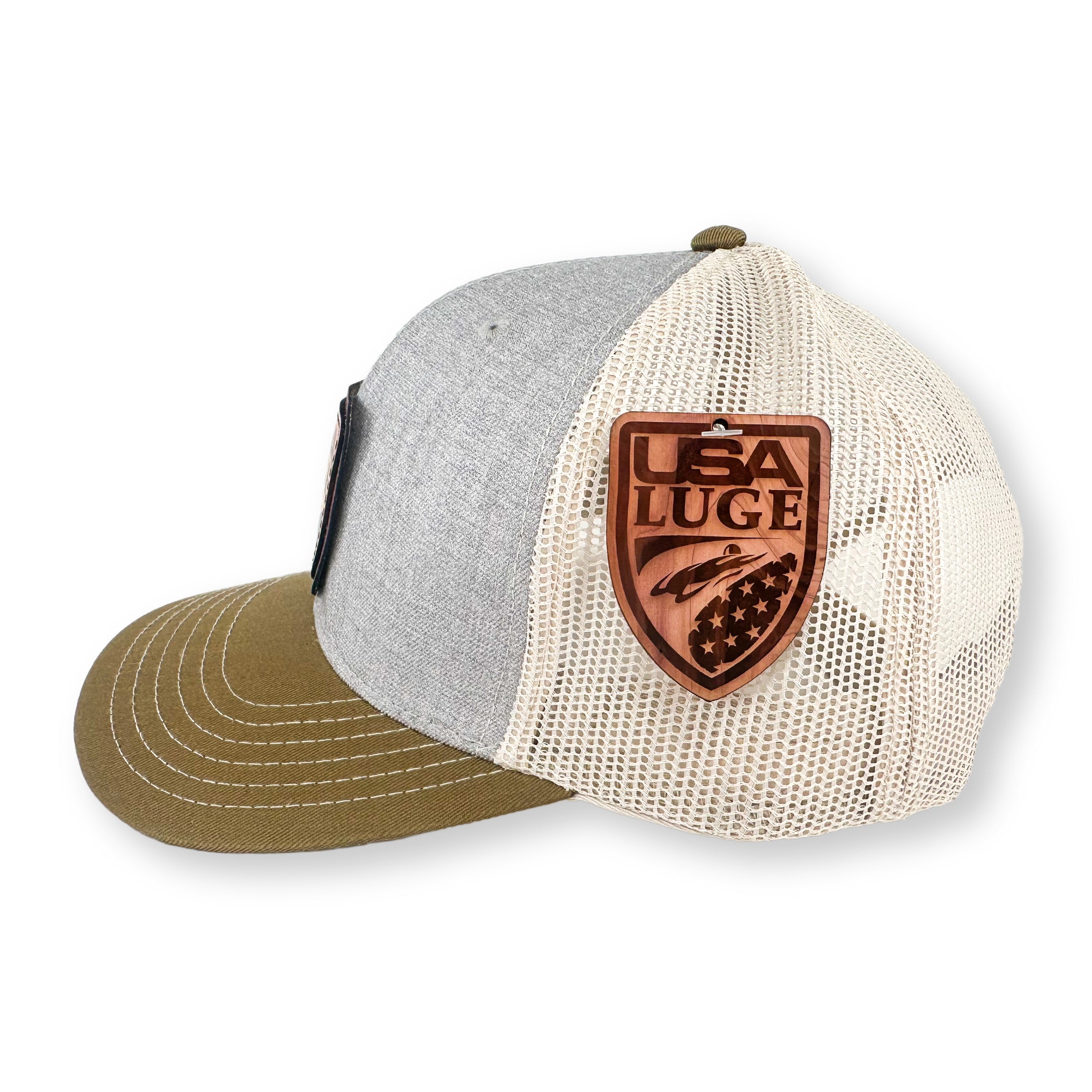 USA LUGE RETRO TRUCKER FULL COLOR PATCH HAT