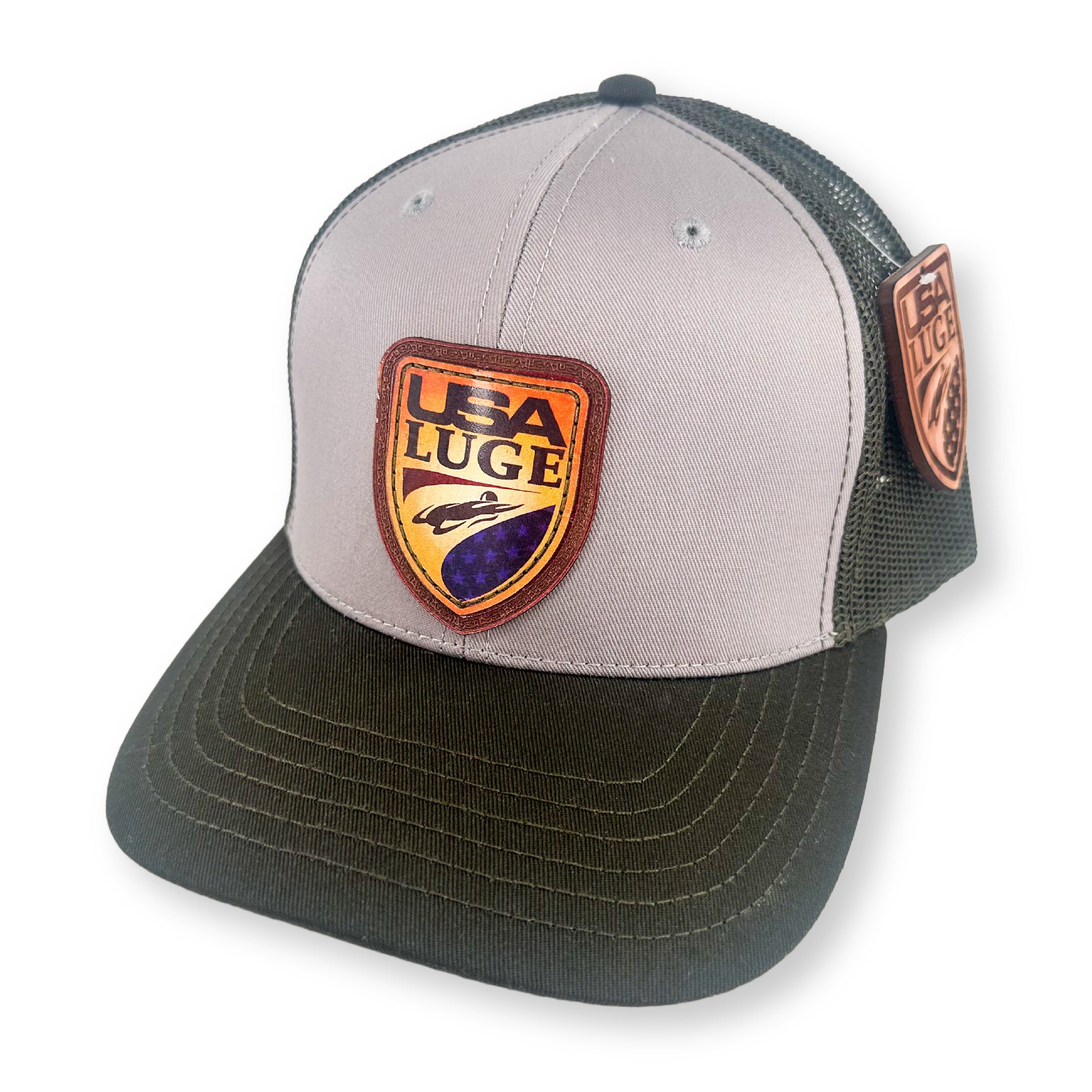USA LUGE RETRO TRUCKER FULL COLOR PATCH HAT