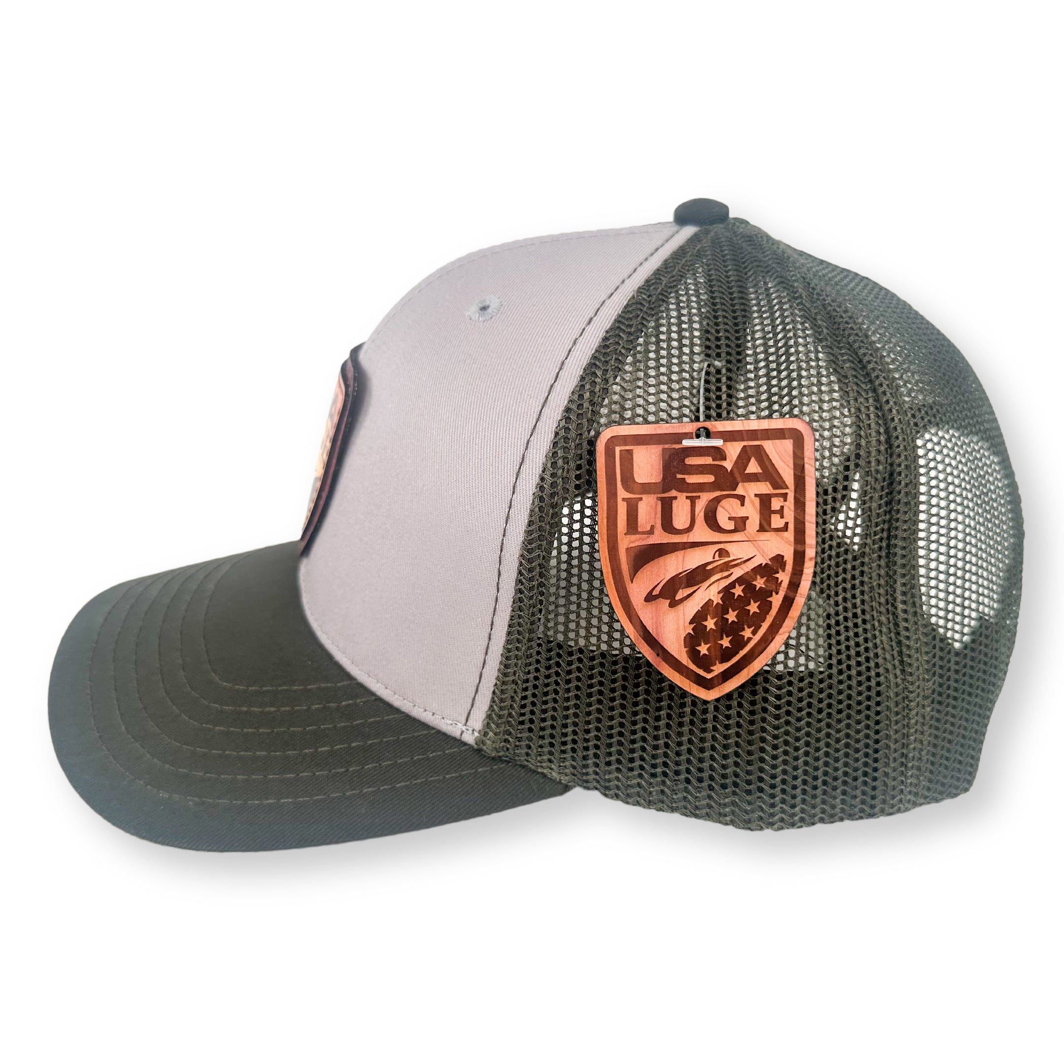 USA LUGE RETRO TRUCKER FULL COLOR PATCH HAT