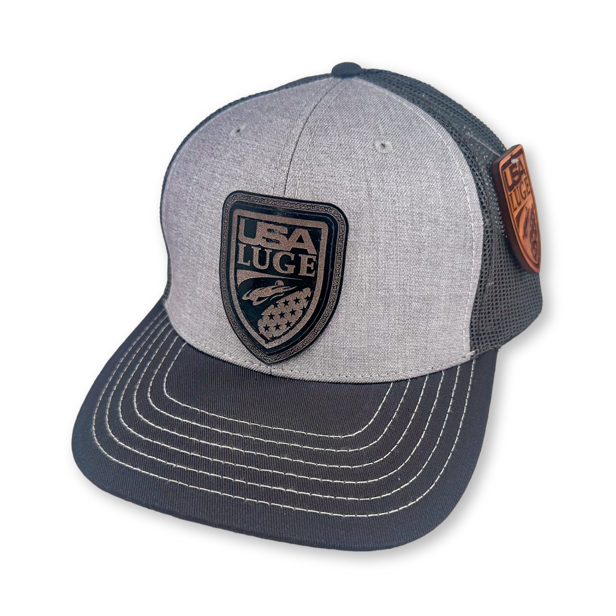 USA LUGE VERT SHIELD HAT(BLACK & SILVER)
