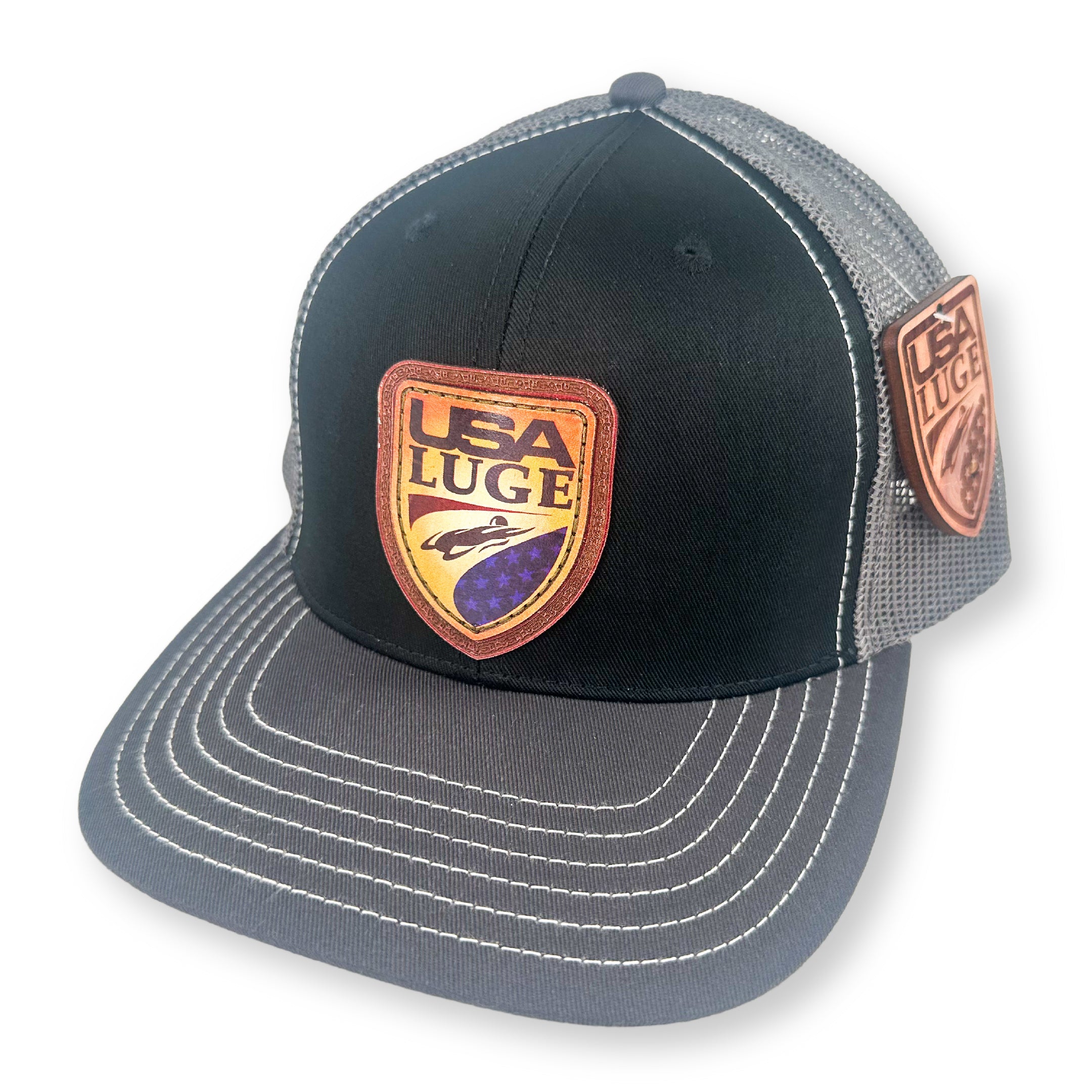 USA LUGE RETRO TRUCKER FULL COLOR PATCH HAT