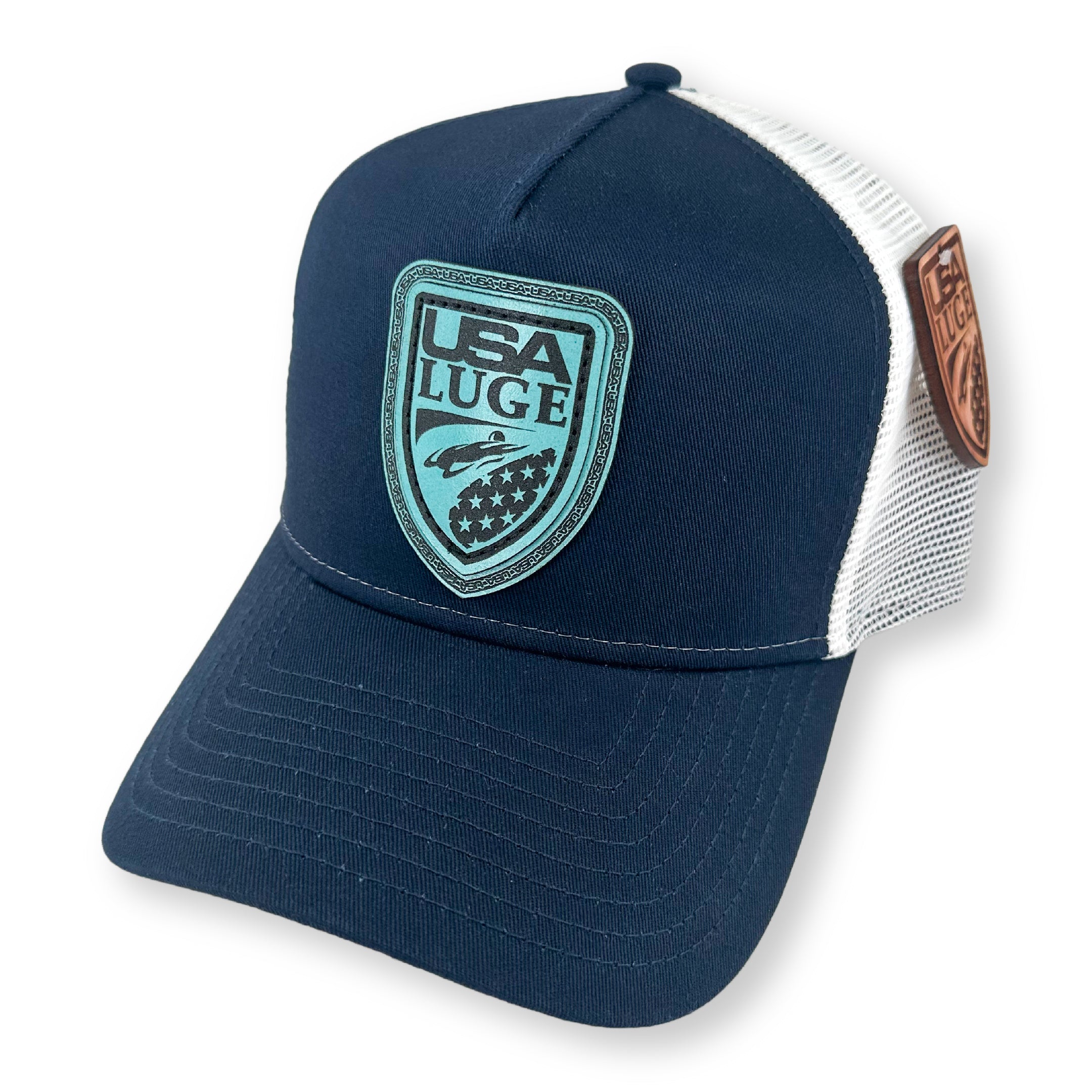 USA Luge Vert Shield Hat (TURQUOISE & BLACK)