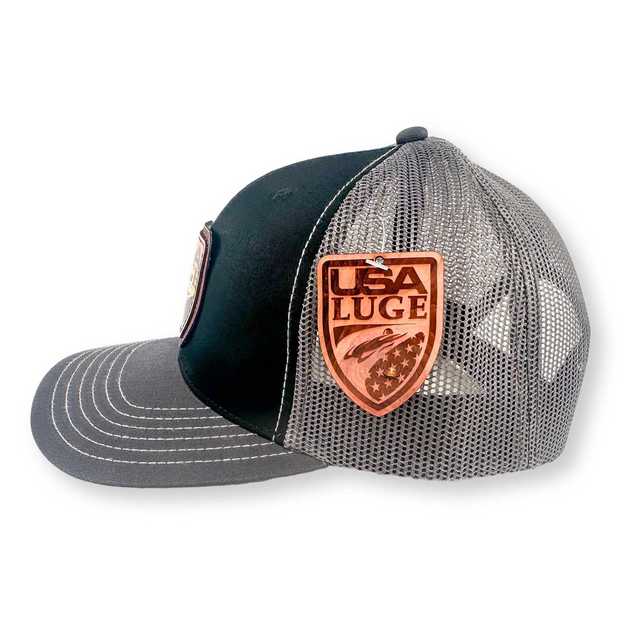 USA LUGE RETRO TRUCKER FULL COLOR PATCH HAT