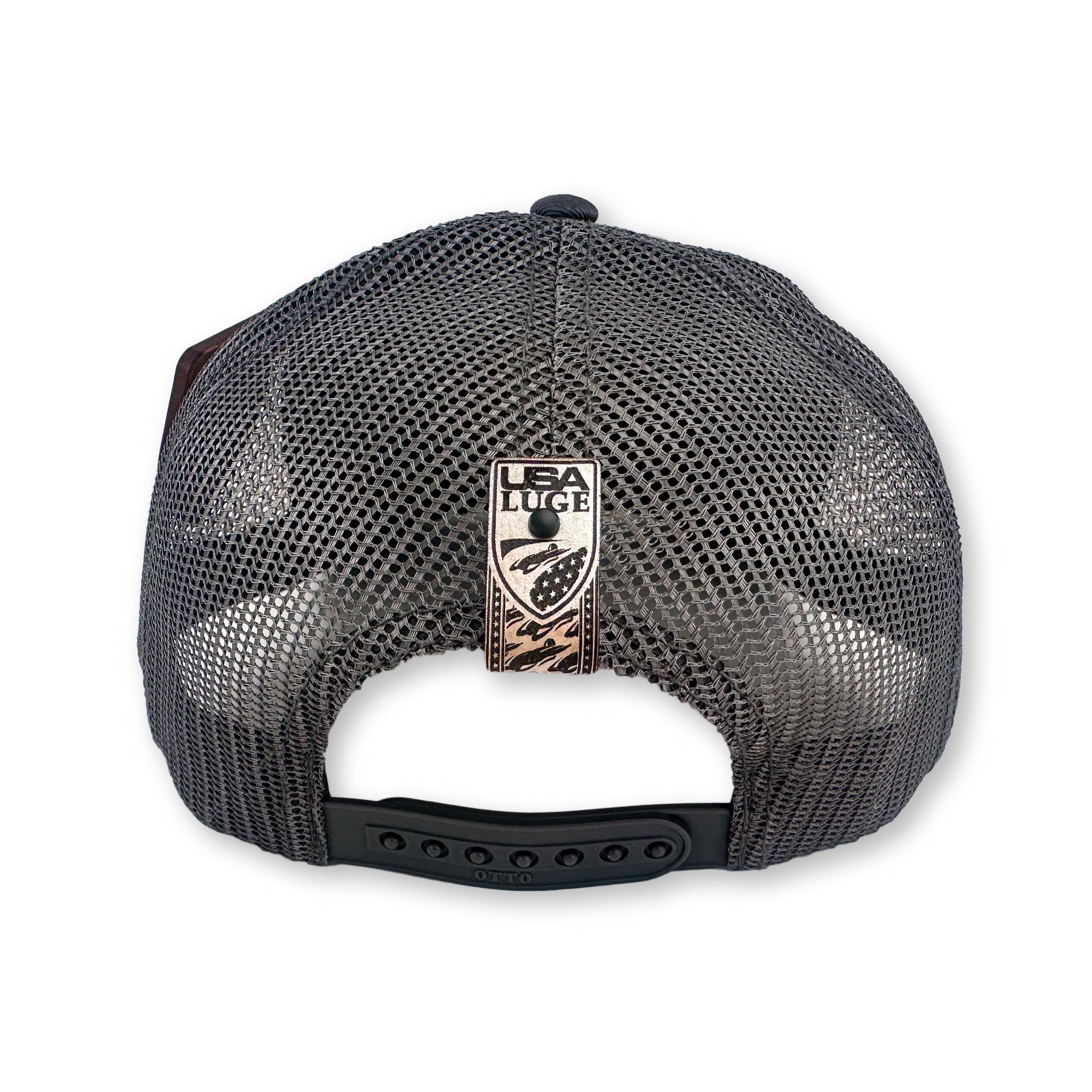 USA LUGE VERT SHIELD HAT(BLACK & SILVER)