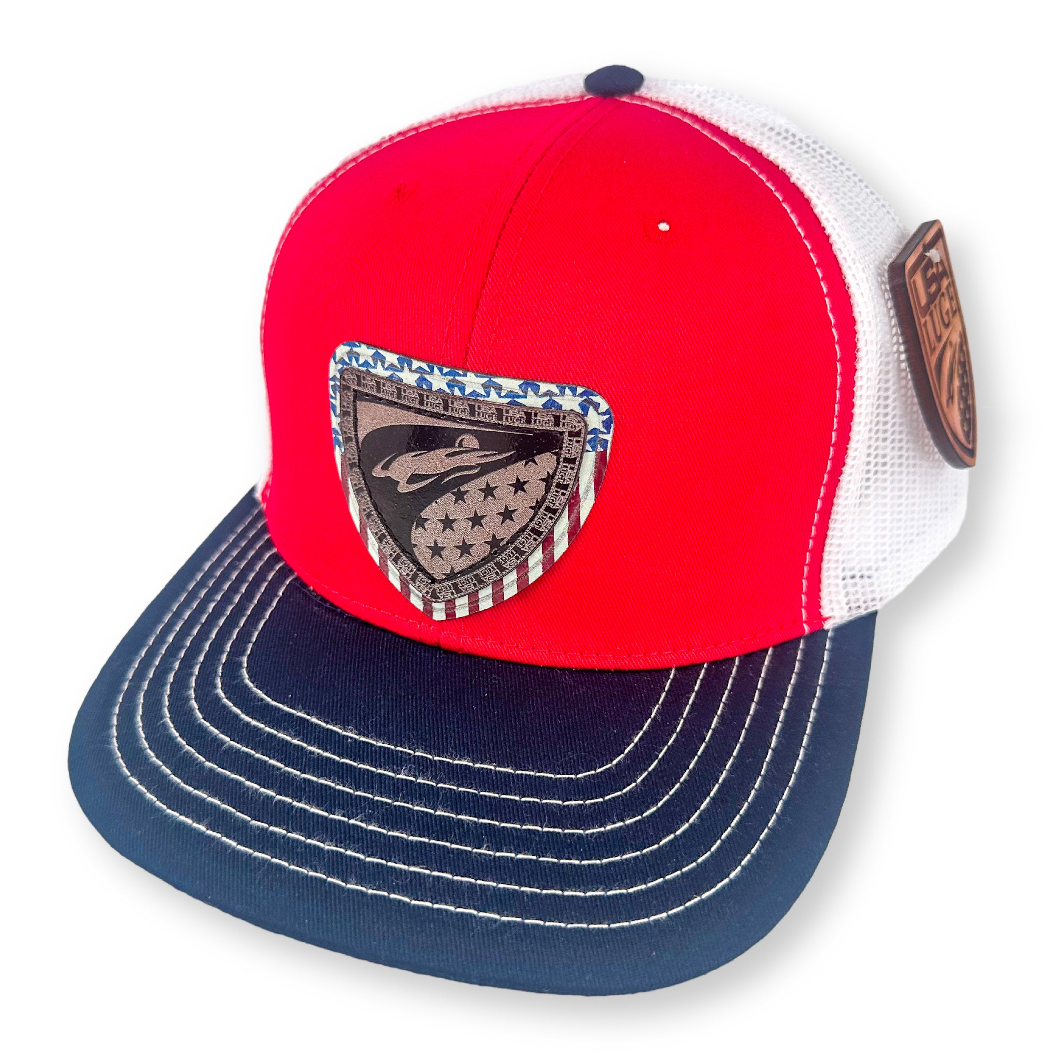 USA LUGE ALT LOGO STARS & STRIPES(BLACK SILVER)