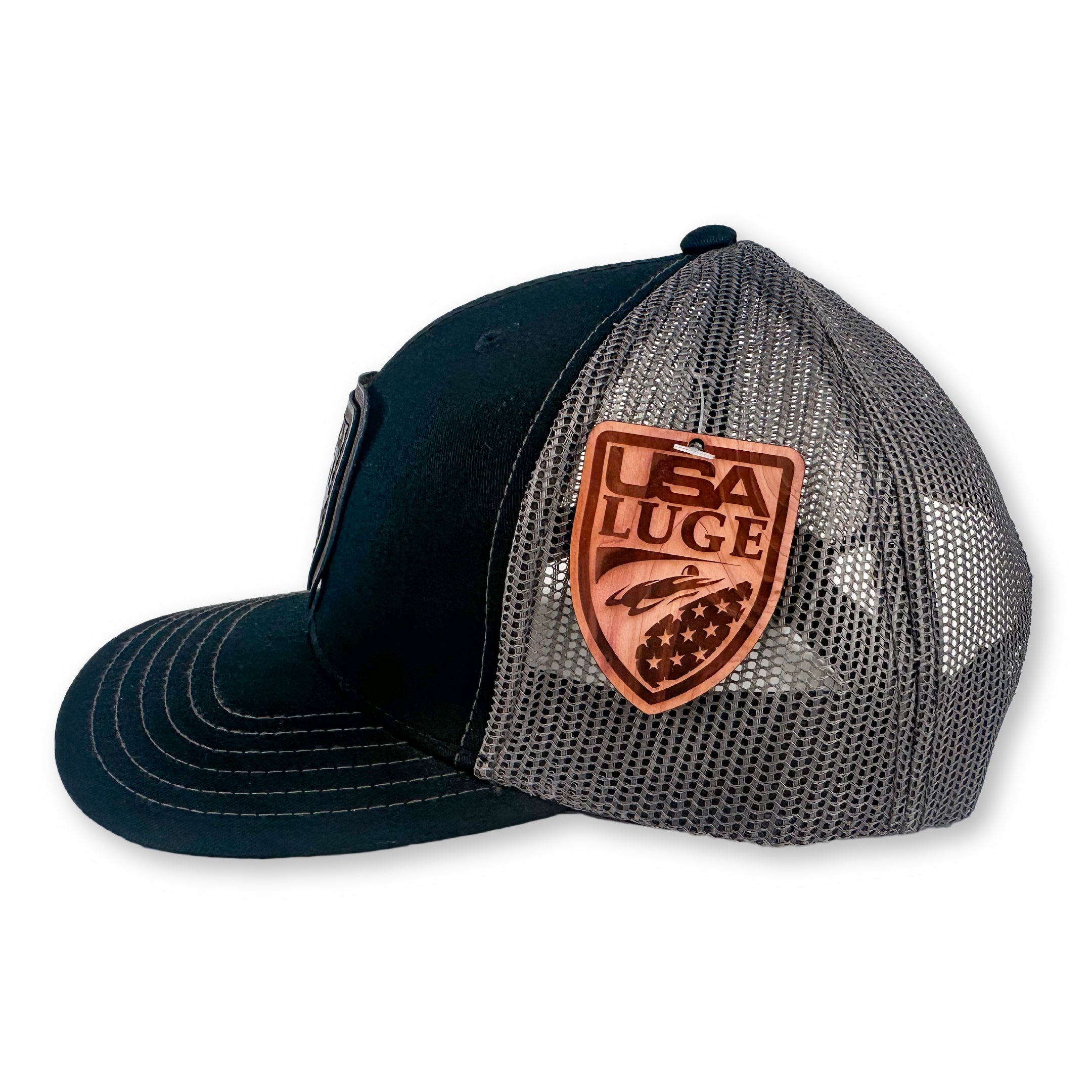 USA LUGE VERT SHIELD HAT(BLACK & SILVER)