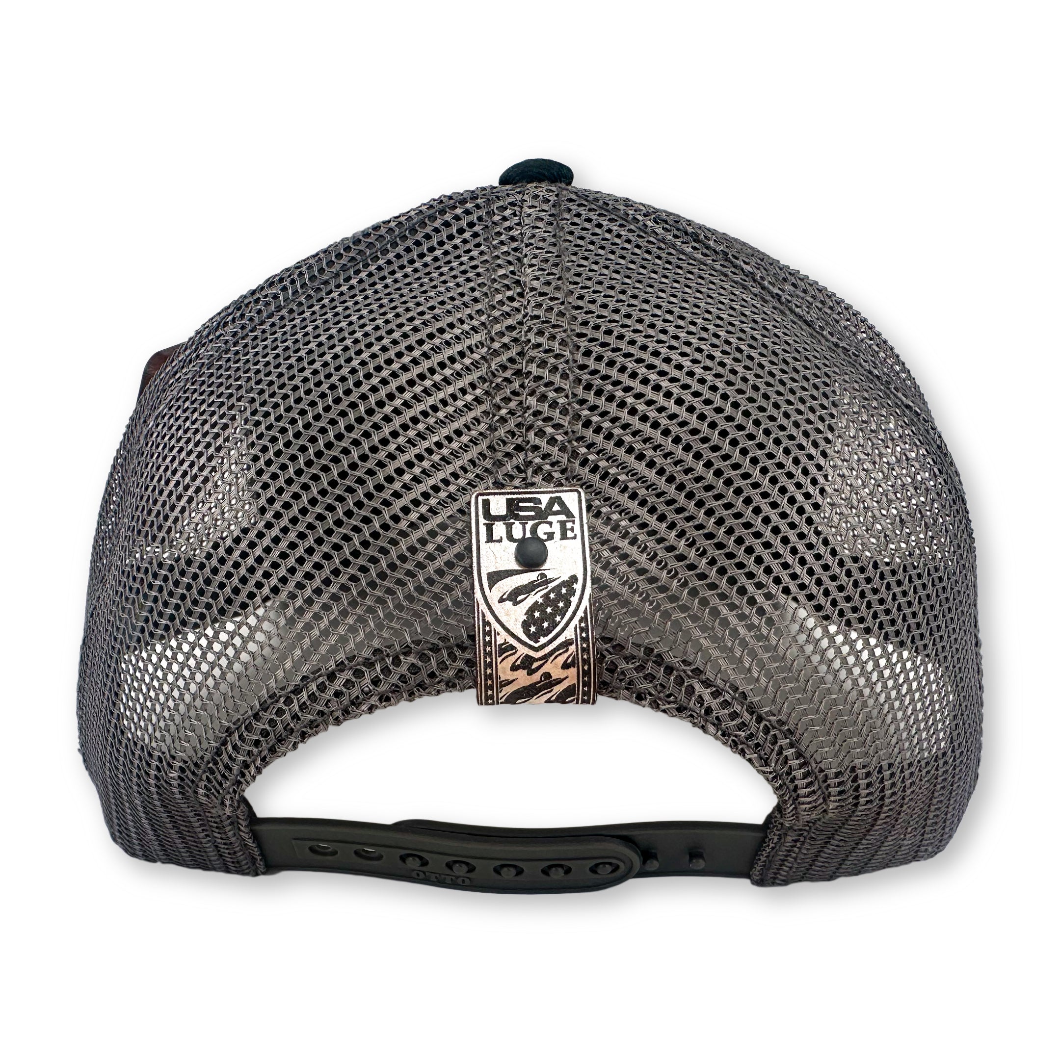 USA LUGE VERT SHIELD HAT(BLACK & SILVER)