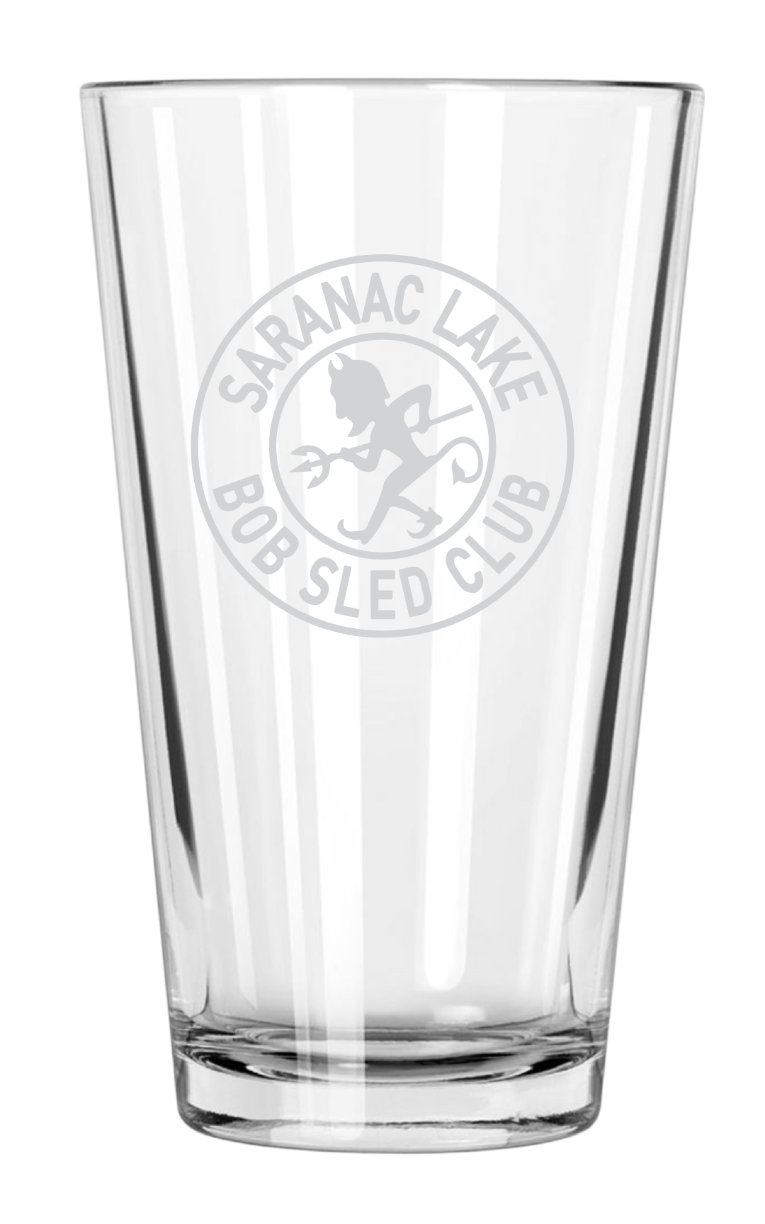 Saranac Lake Devil Pint Glass
