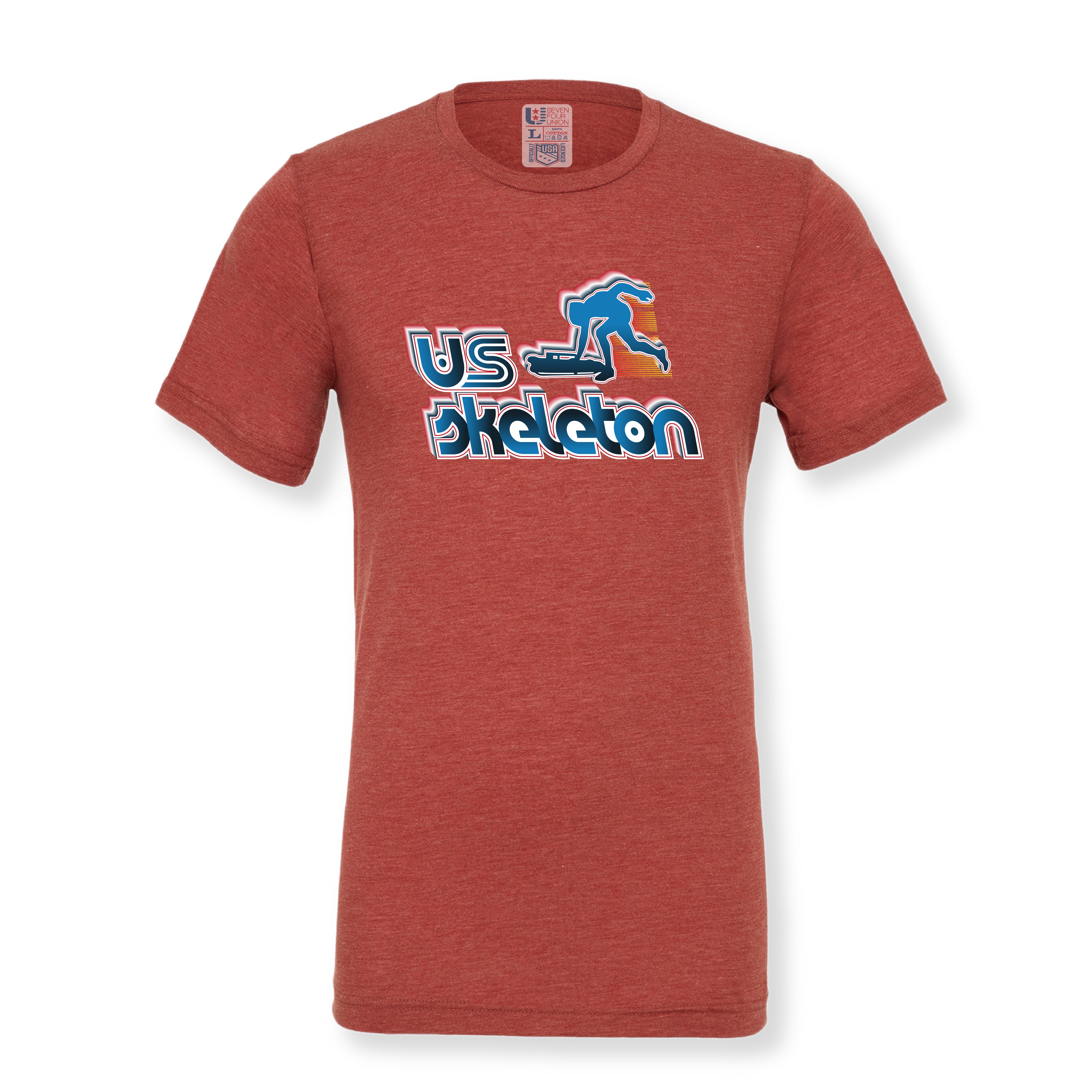 USA Skeleton Mod Font Action T-Shirt