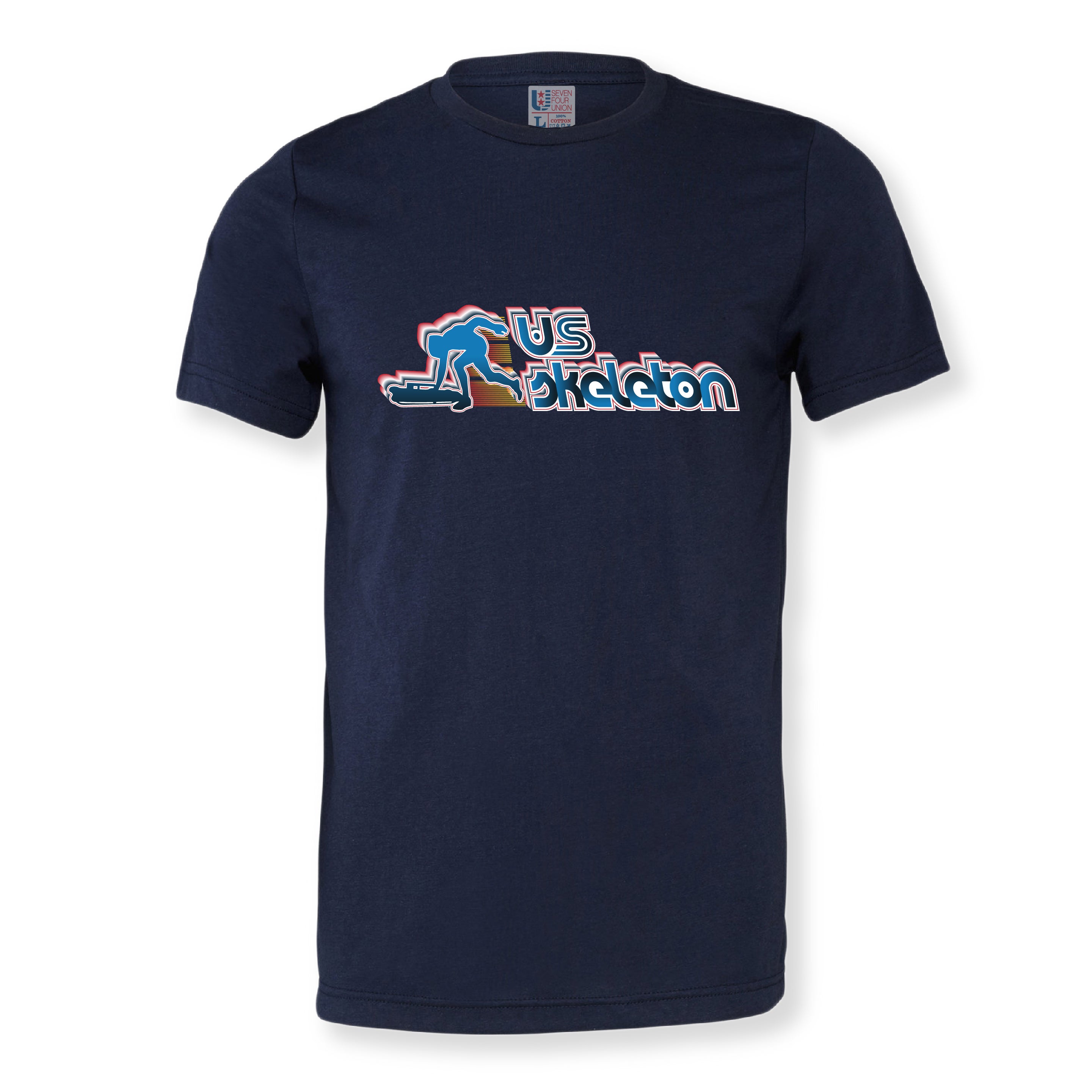 USA Skeleton Mod Font Horizon T-Shirt