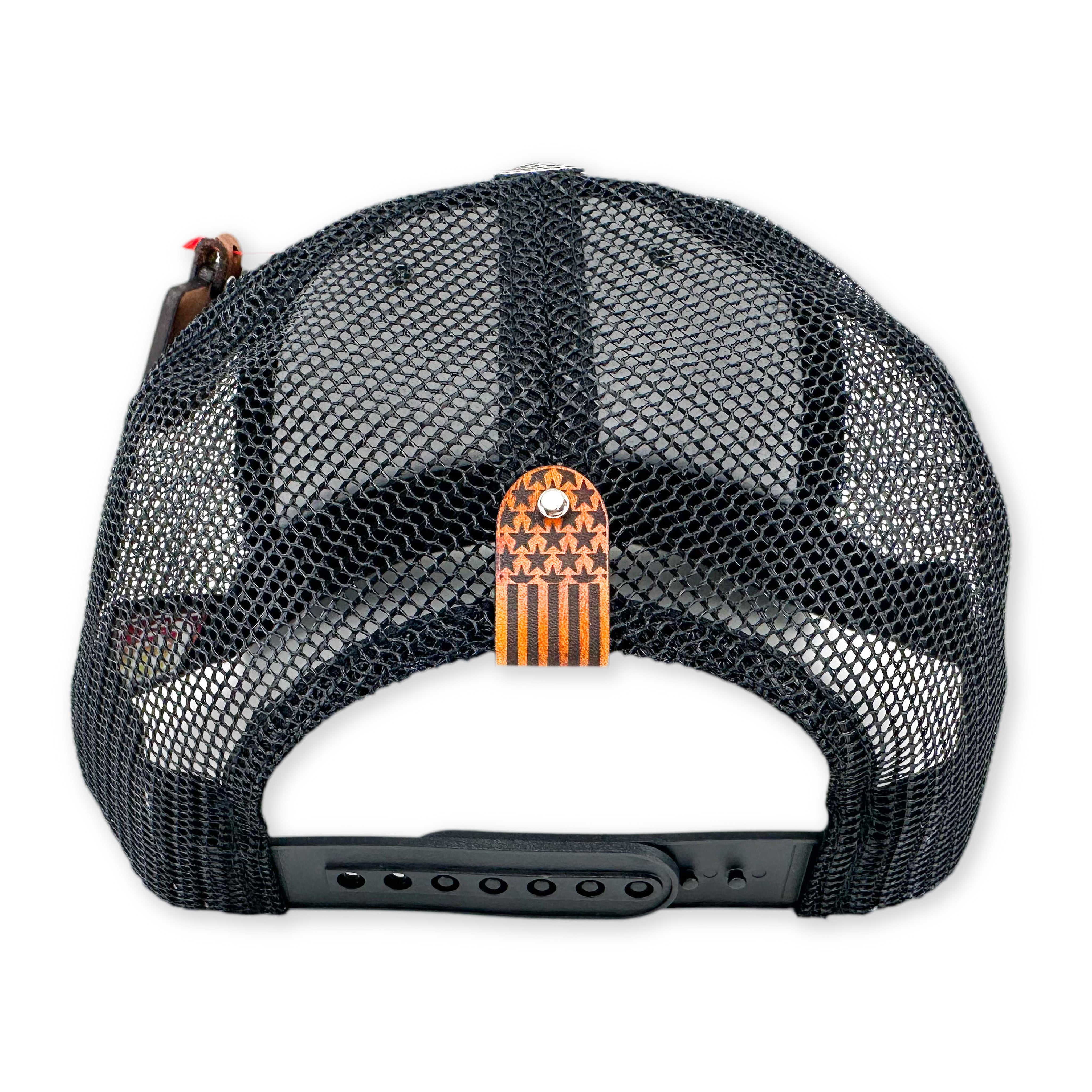 SEVEN FOUR UNION LEATHER BULL N BONES - TRUCKER HAT