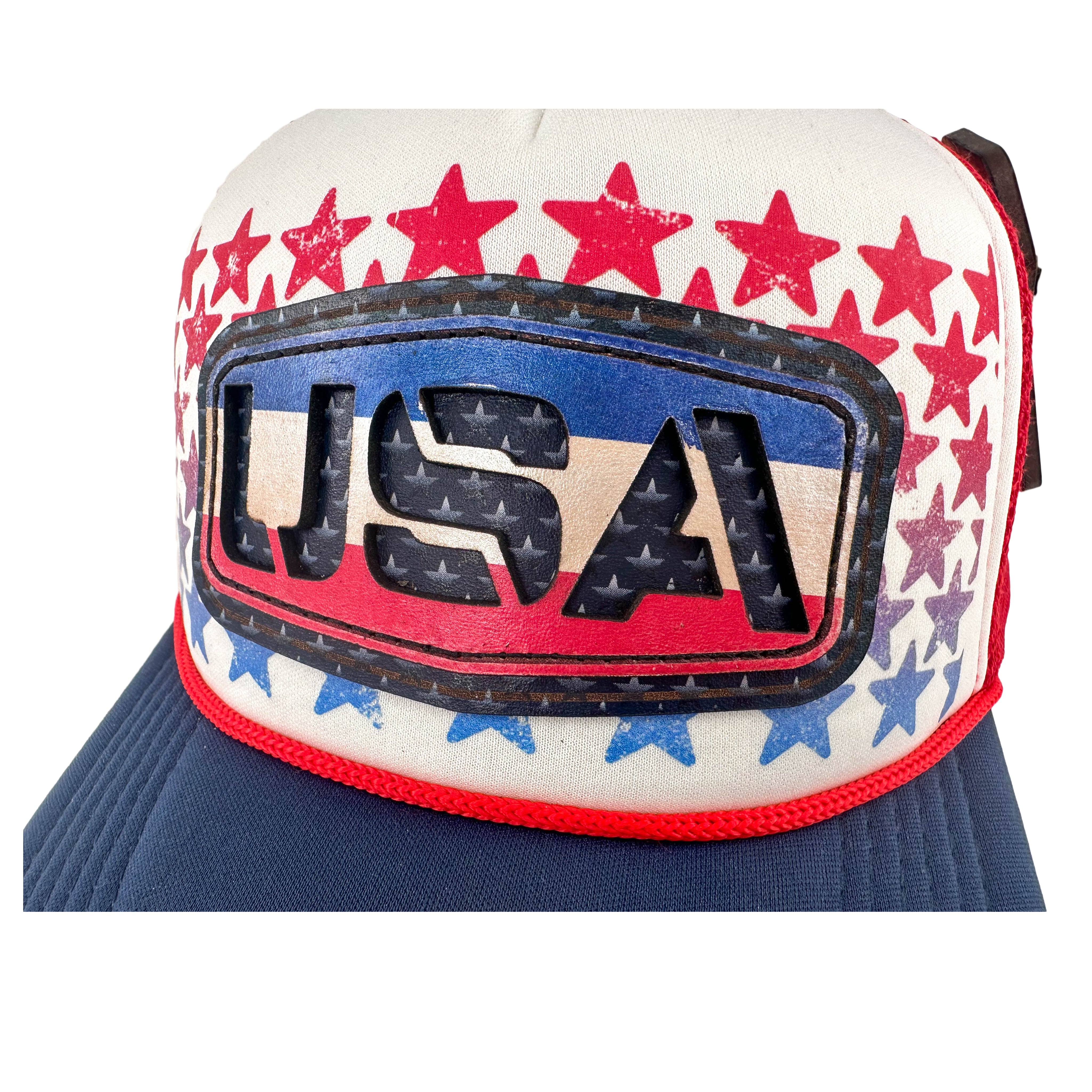 USA Surfer Hat With Under Bill Print