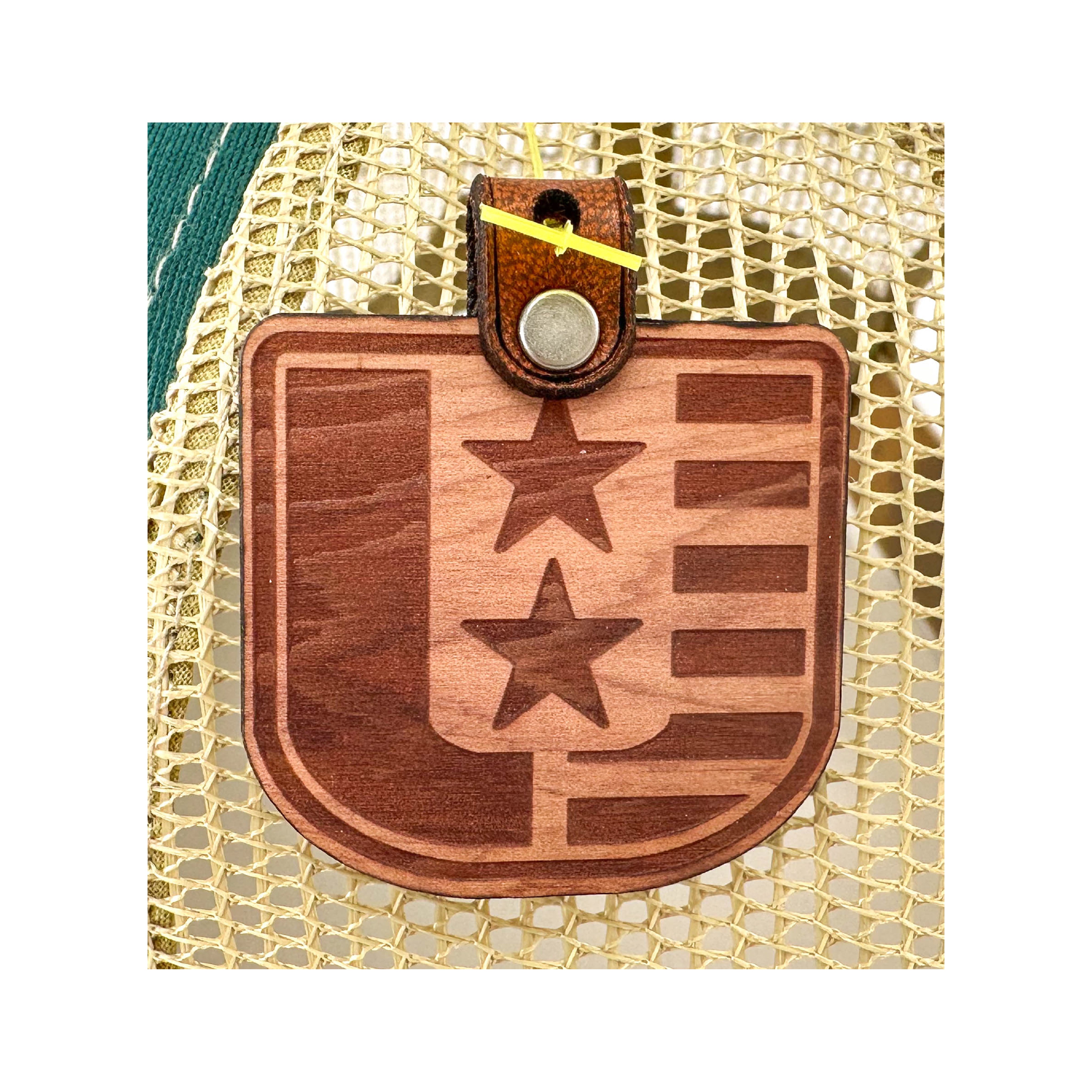 SEVEN FOUR UNION LEATHER CALI BEAR SADDLE BROWN - TRUCKER HAT