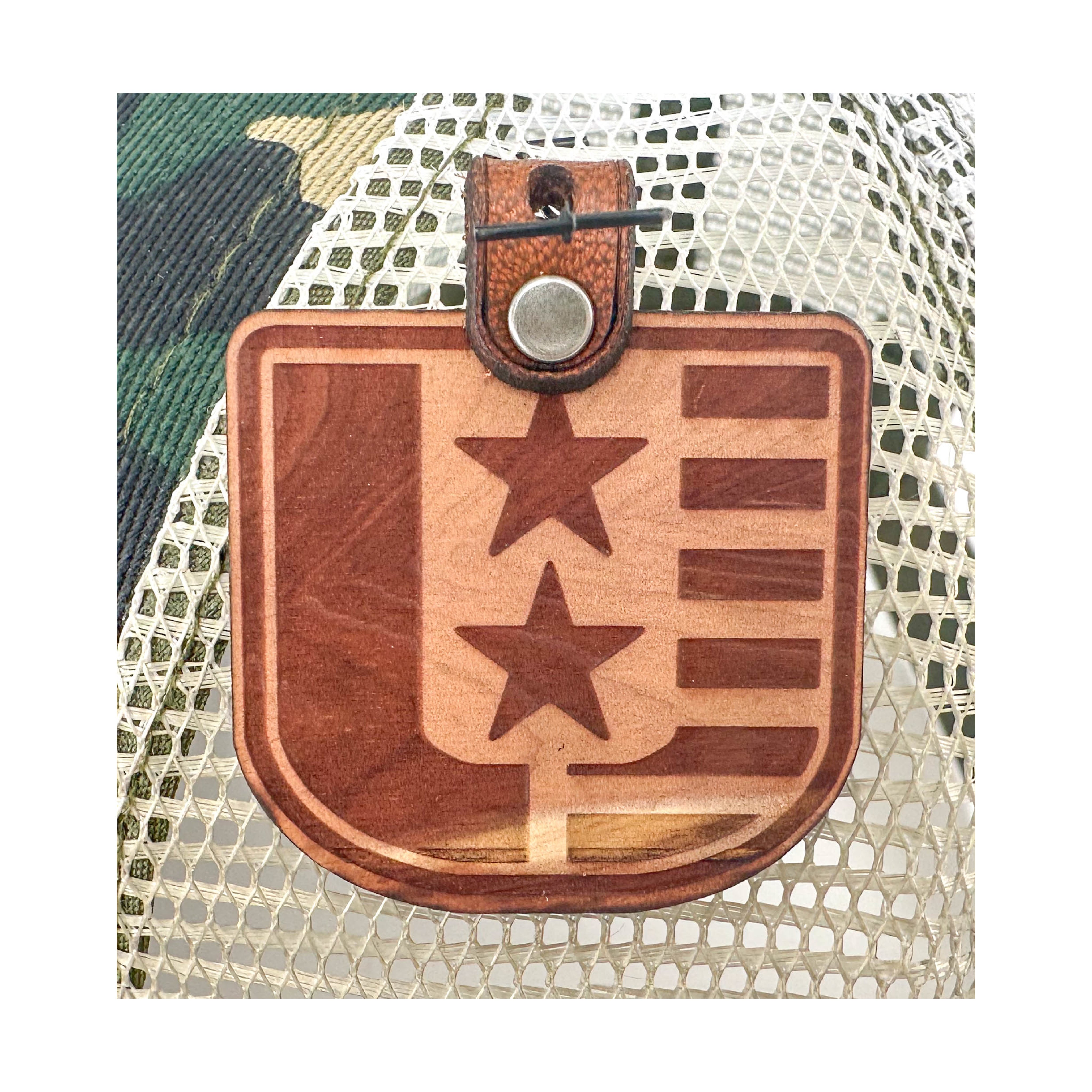 SEVEN FOUR UNION LEATHER USA SHIELD - TRUCKER HAT