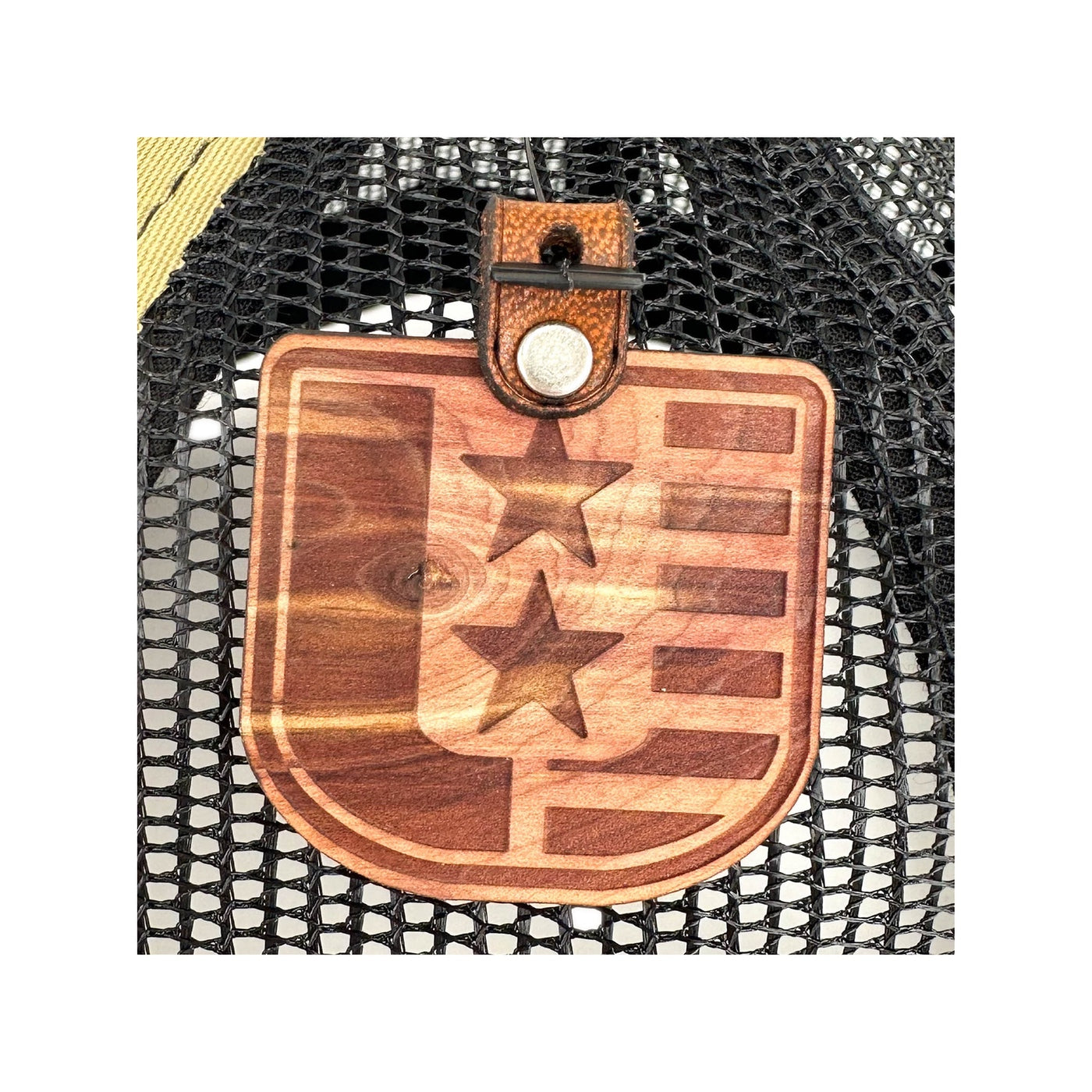 SEVEN FOUR UNION LEATHER STAR U AMERICAN FLAG - TRUCKER HAT