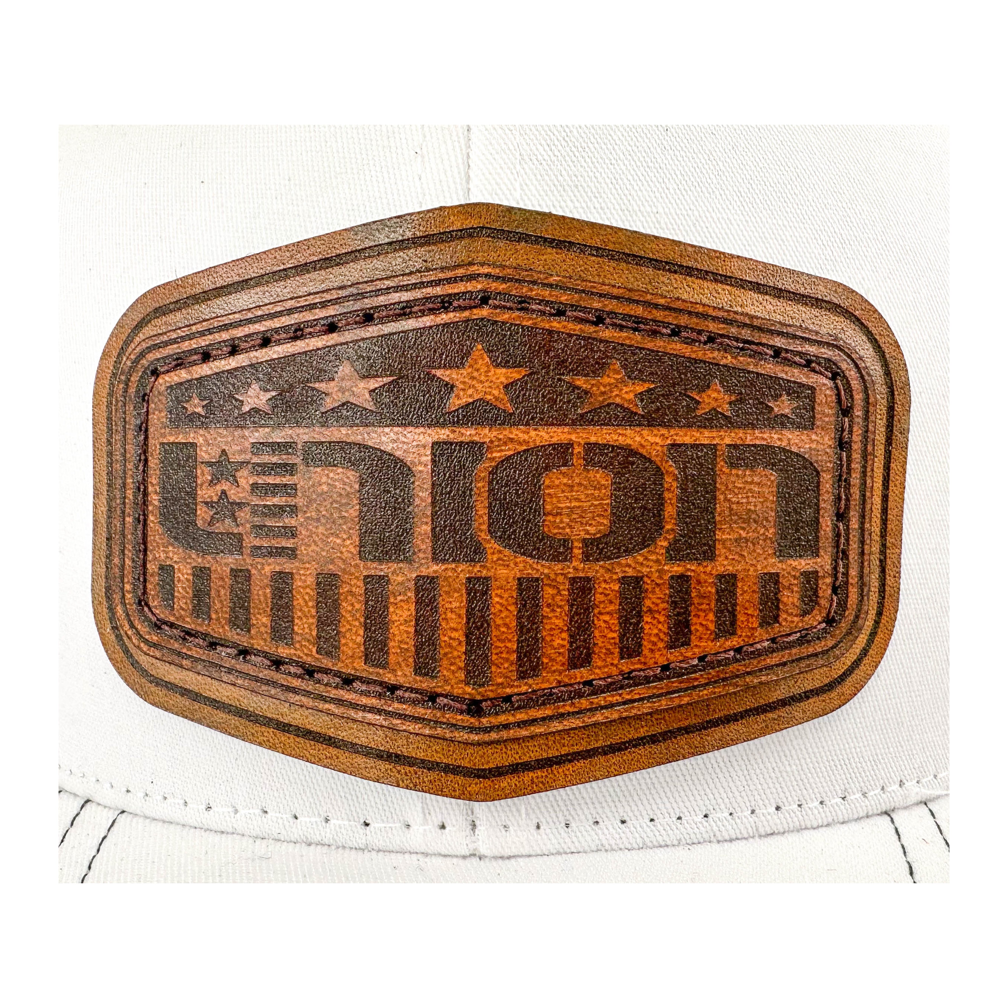 SEVEN FOUR UNION LEATHER-ICON SHIELD - TRUCKER HAT