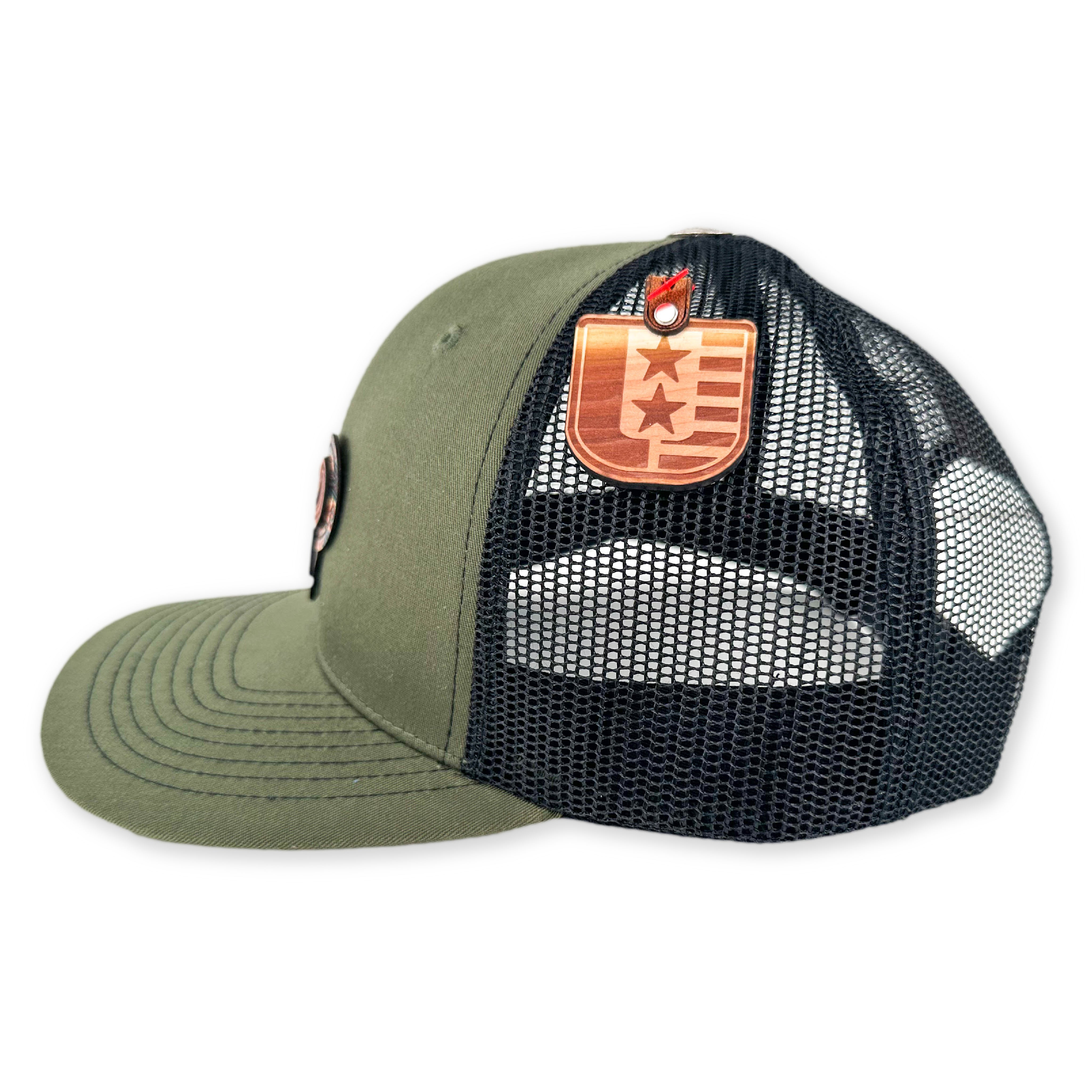 SEVEN FOUR UNION LEATHER BULL N BONES - TRUCKER HAT