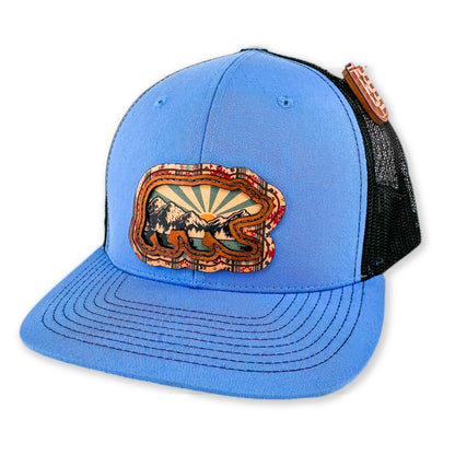 SEVEN FOUR UNION LEATHER NATIVE MOUNTAIN BEAR - TRUCKER HAT