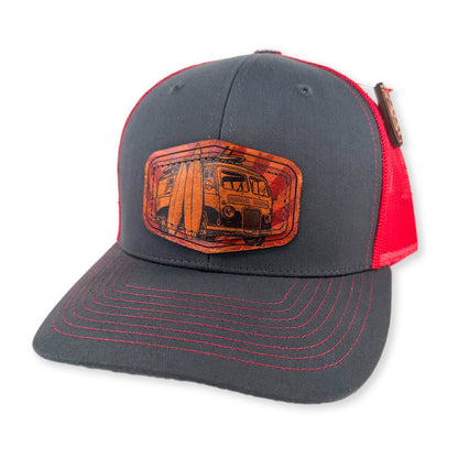 SEVEN FOUR UNION LEATHER SURF TRIP-TRUCKER HAT