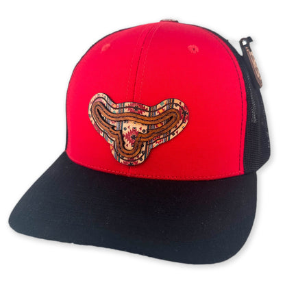 SEVEN FOUR UNION LEATHER SANTA FE LONGHORN - TRUCKER HAT