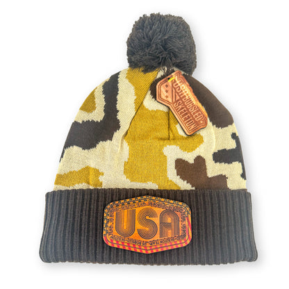 USA RETRO CAMO BEANIE