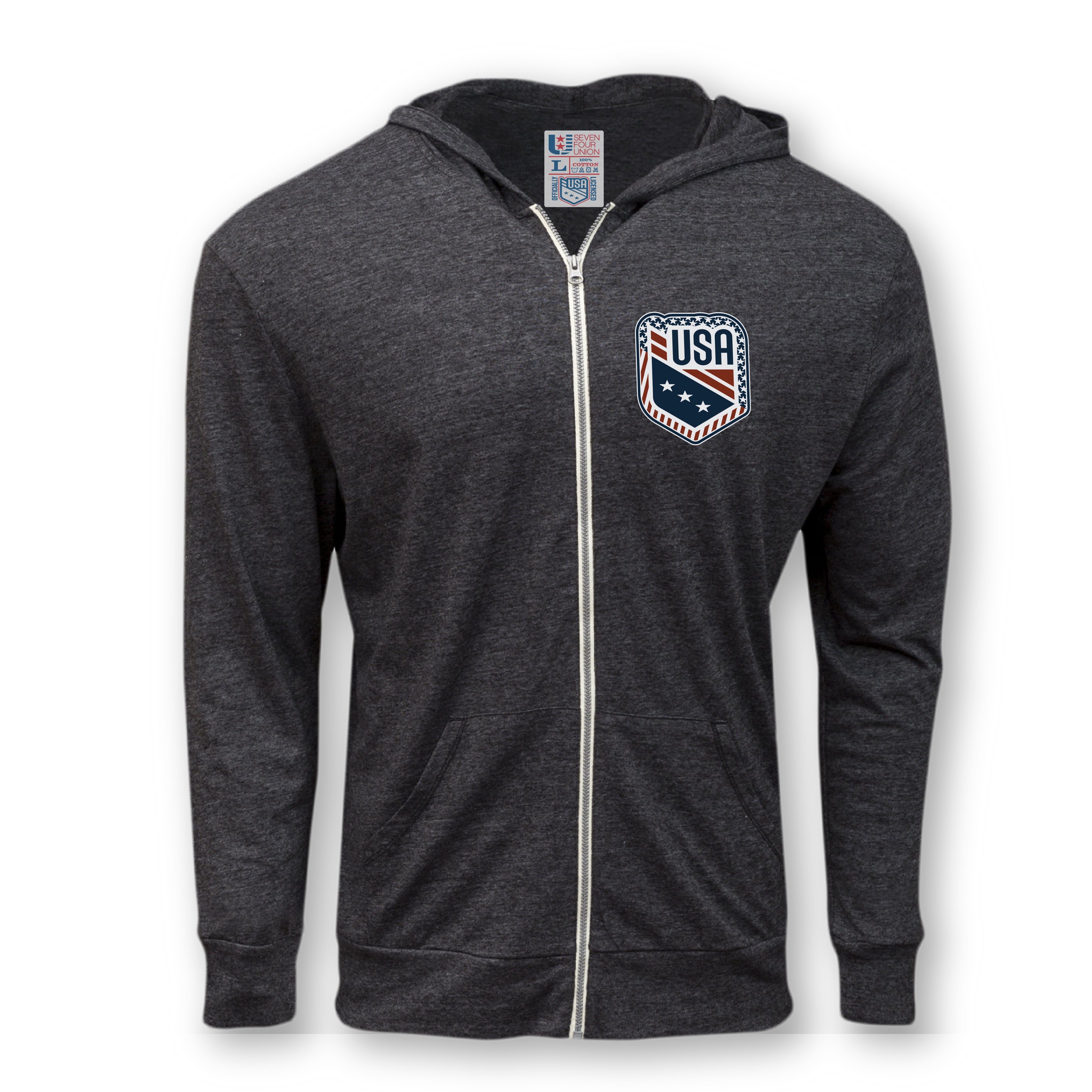 USA SHIELD ZIP HOODIE