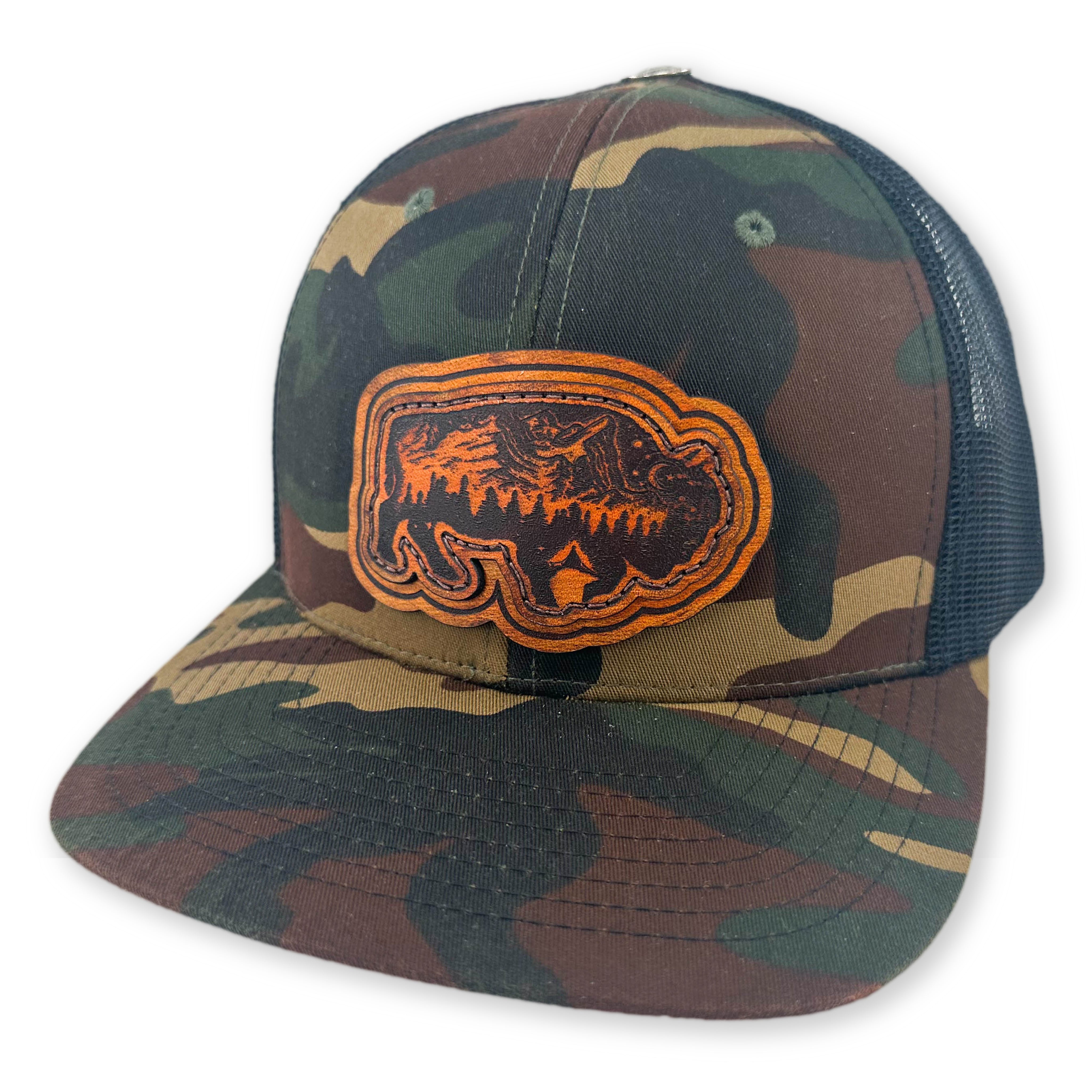 SEVEN FOUR UNION LEATHER WILD BISON - TRUCKER HAT