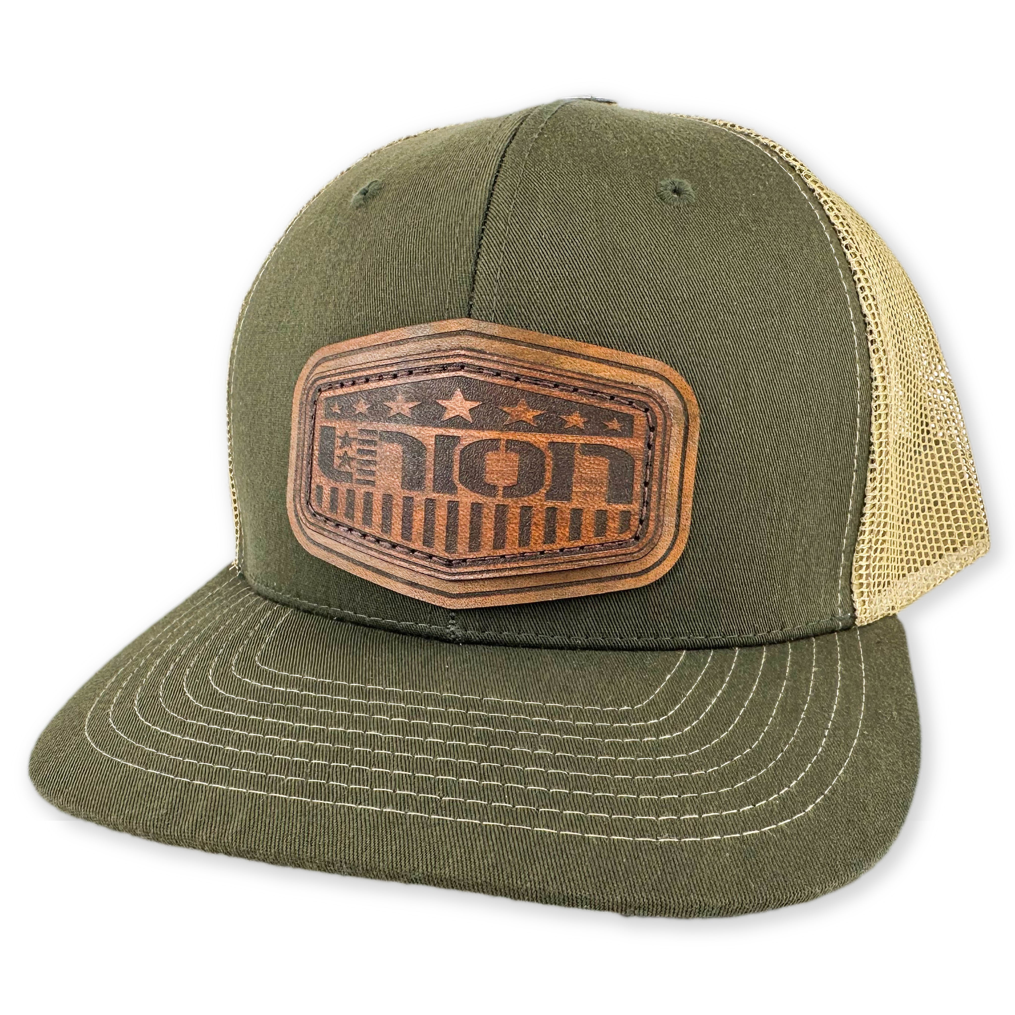 SEVEN FOUR UNION LEATHER-ICON SHIELD - TRUCKER HAT