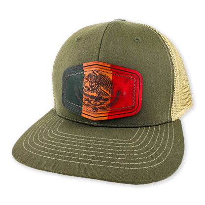 SEVEN FOUR UNION LEATHER VIVA MEXICO FLAG - TRUCKER HAT