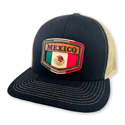 SEVEN FOUR UNION LEATHER MEXICO SHIELD - TRUCKER HAT