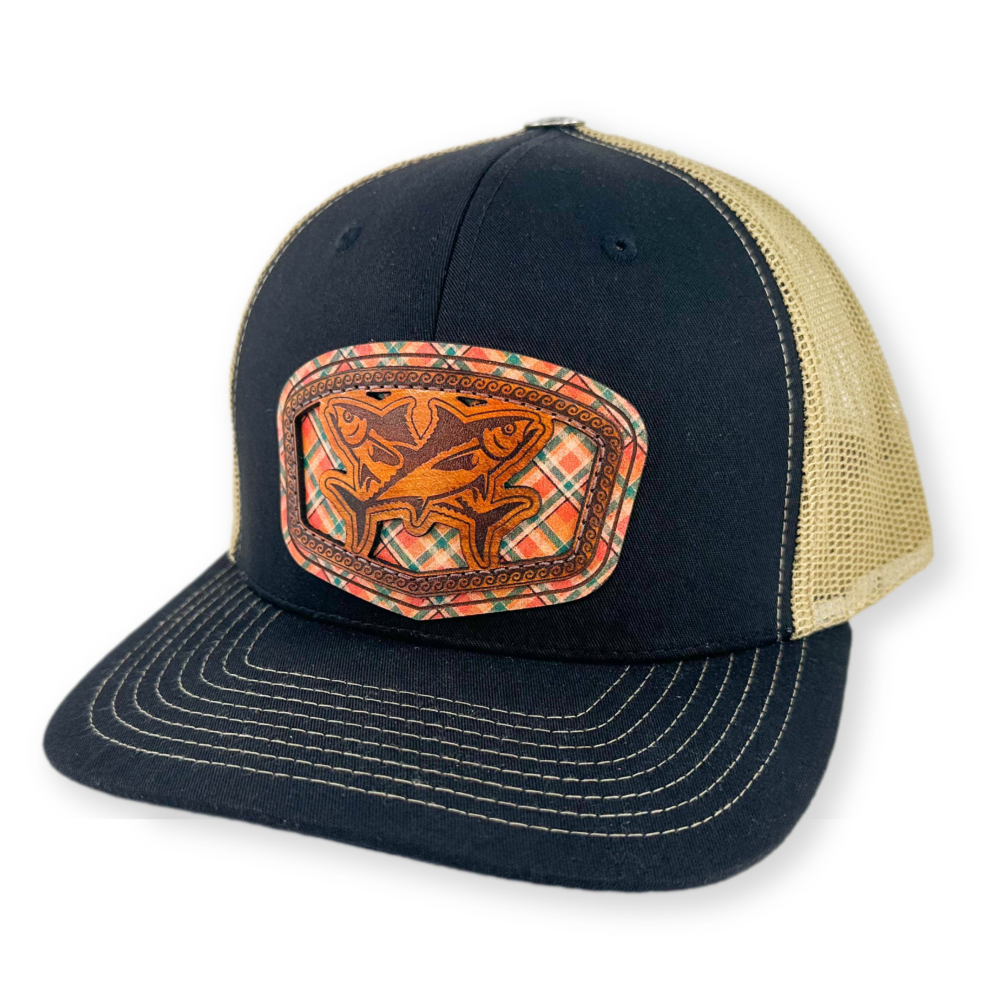 SEVEN FOUR UNION LEATHER SALT WATER TUNA'S-TRUCKER HAT