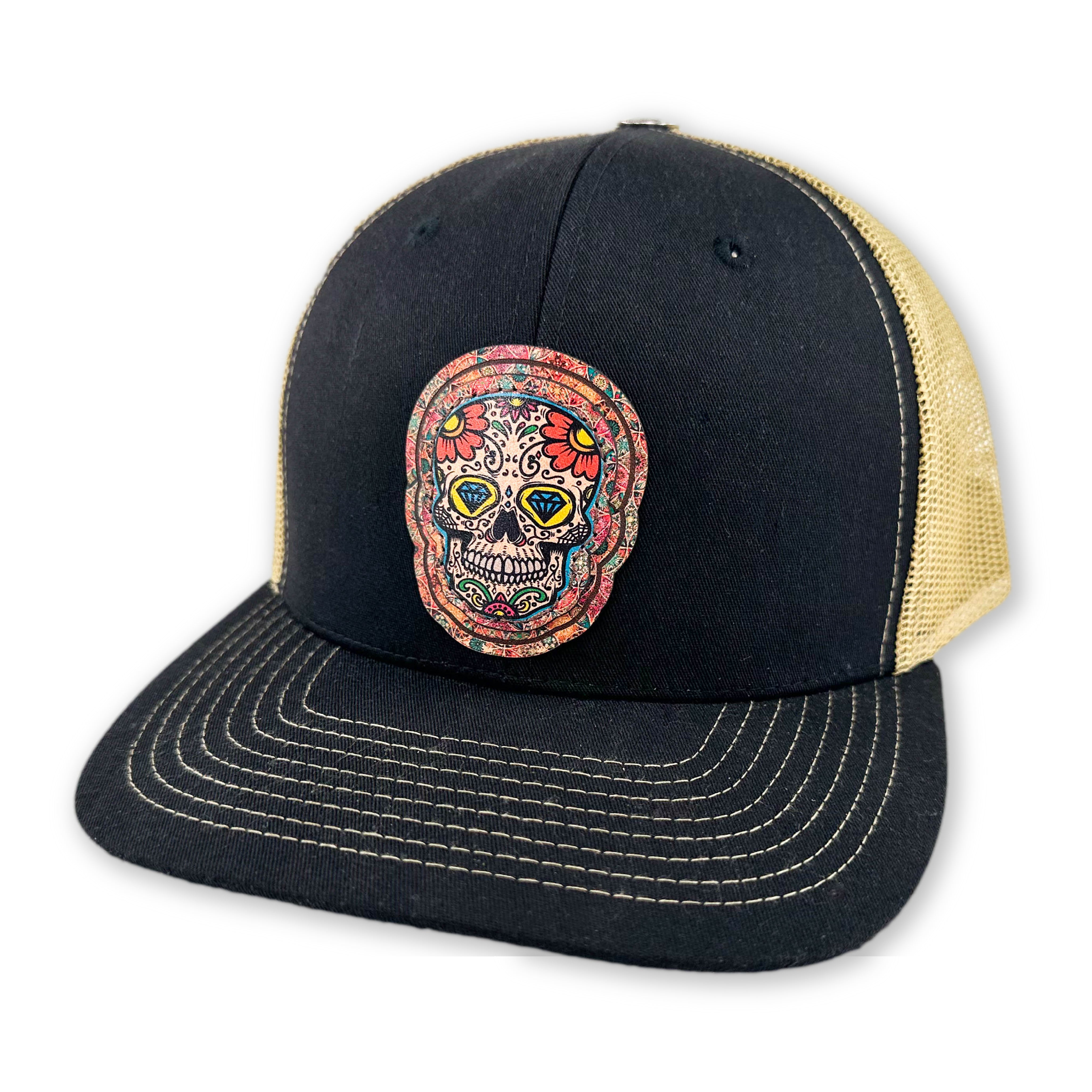 SEVEN FOUR UNION LEATHER DIA DE LOS MUERTOS - DIAMONDS - TRUCKER HAT