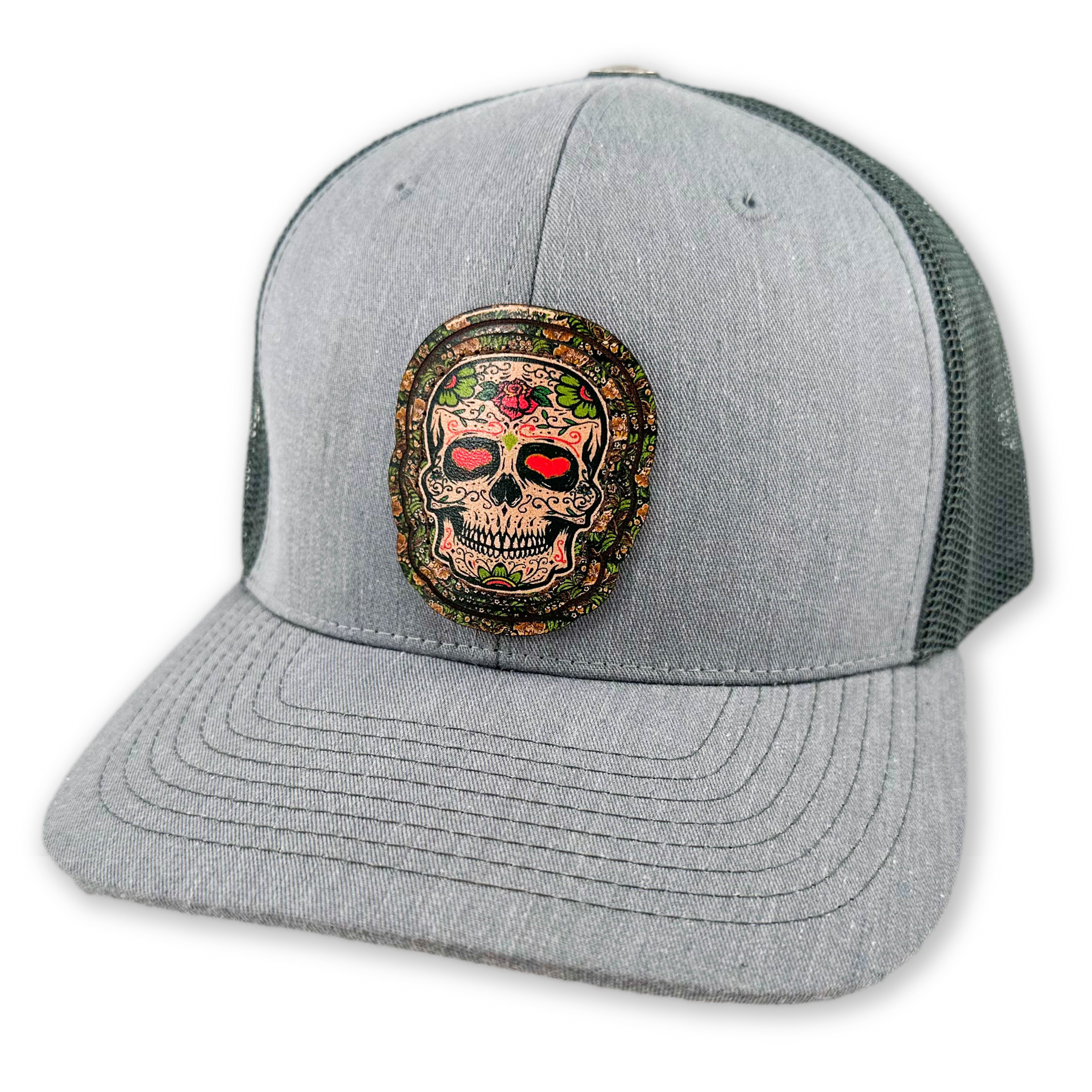 SEVEN FOUR UNION LEATHER DIA DE LOS MUERTOS - HEARTS - TRUCKER HAT