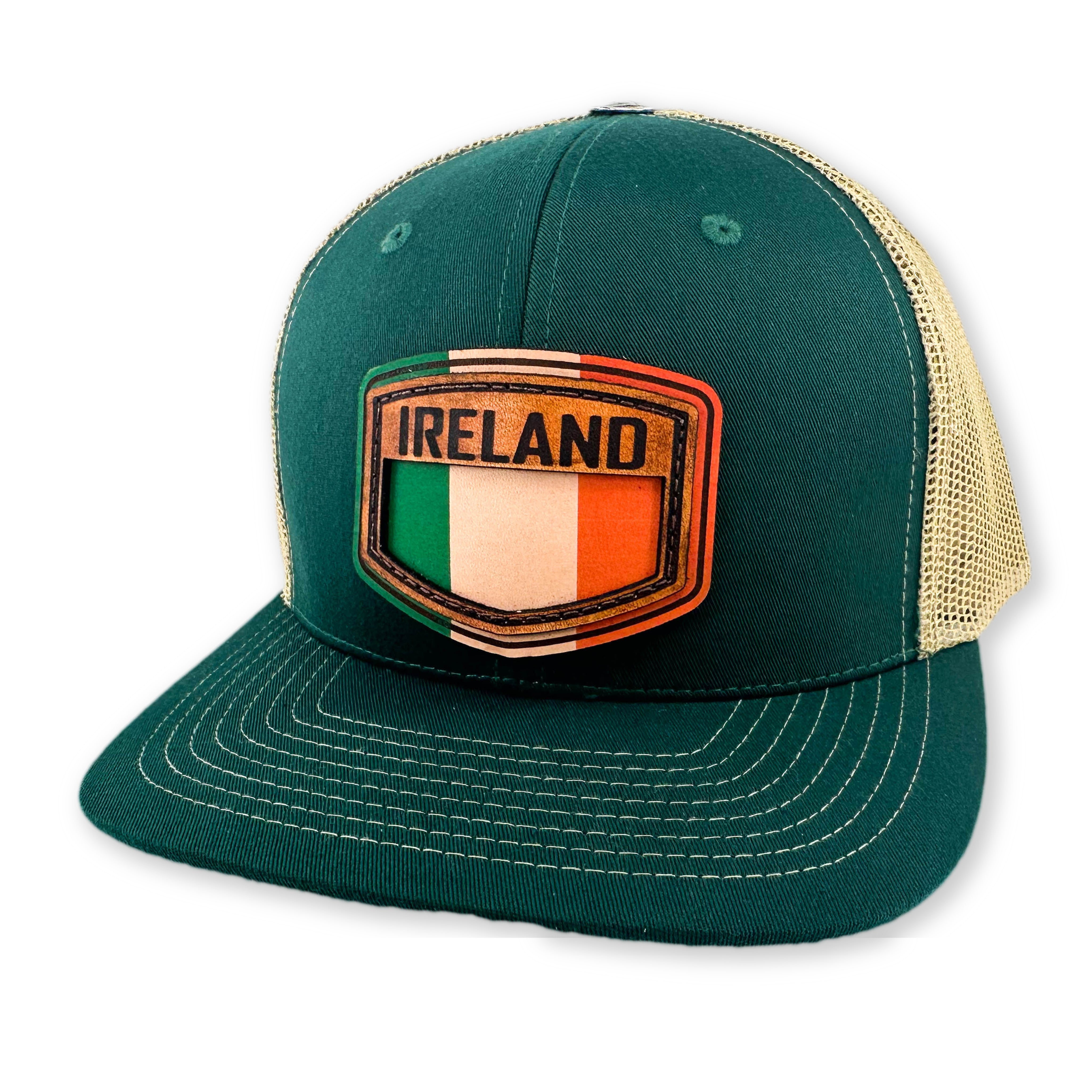 SEVEN FOUR UNION LEATHER IRISH SHIELD - TRUCKER HAT