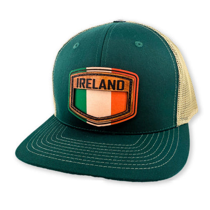 SEVEN FOUR UNION LEATHER IRISH SHIELD - TRUCKER HAT