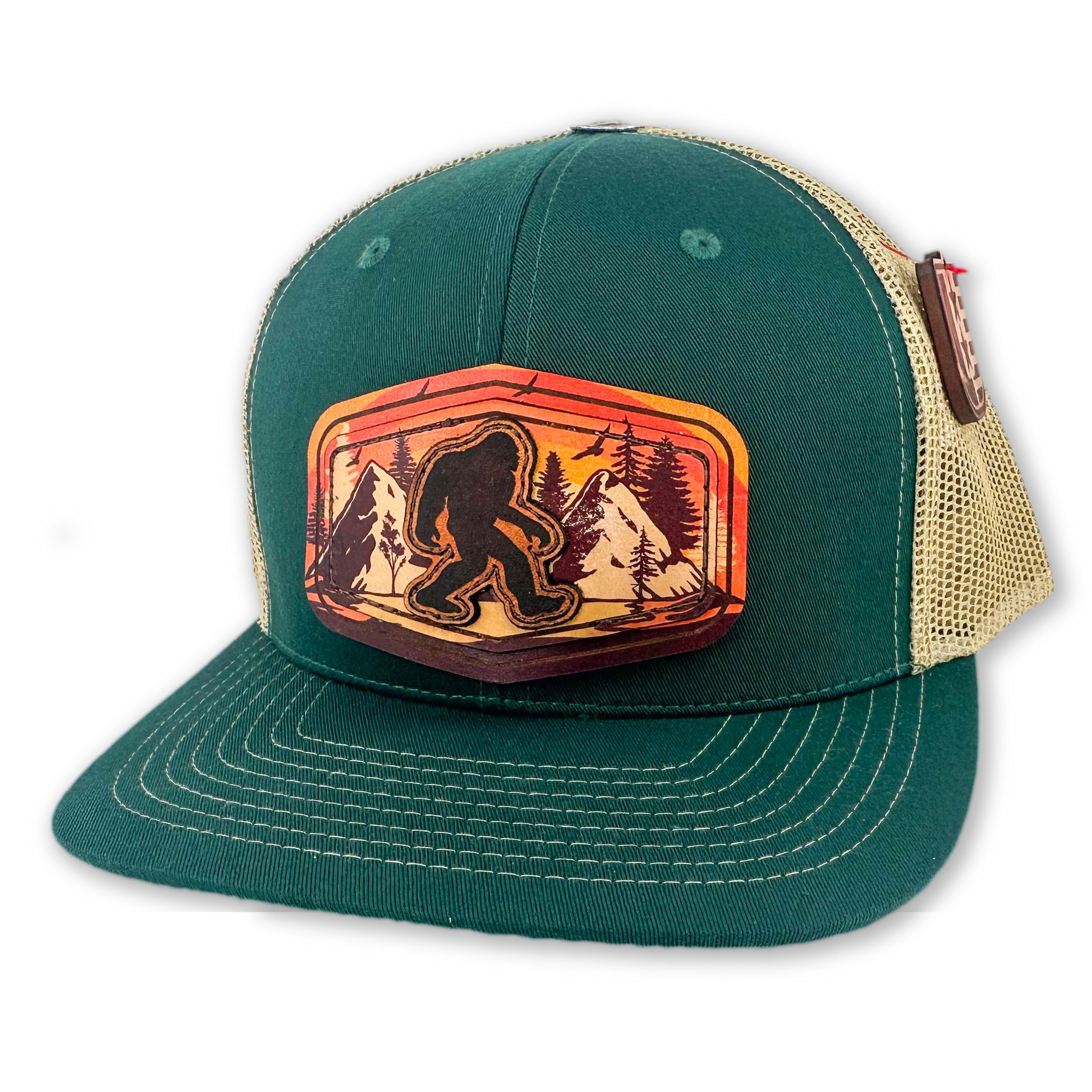 SEVEN FOUR UNION LEATHER-BIG-FOOT MTN - TRUCKER HAT