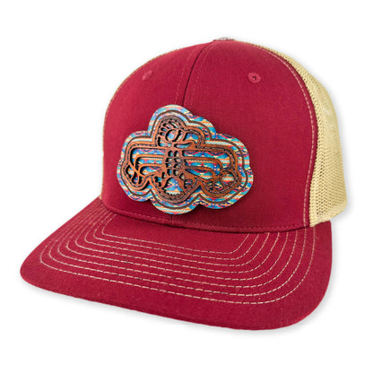 SEVEN FOUR UNION LEATHER PAINTED THUNDERBIRD - TRUCKER HAT