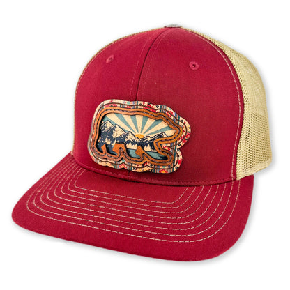 SEVEN FOUR UNION LEATHER NATIVE MOUNTAIN BEAR - TRUCKER HAT