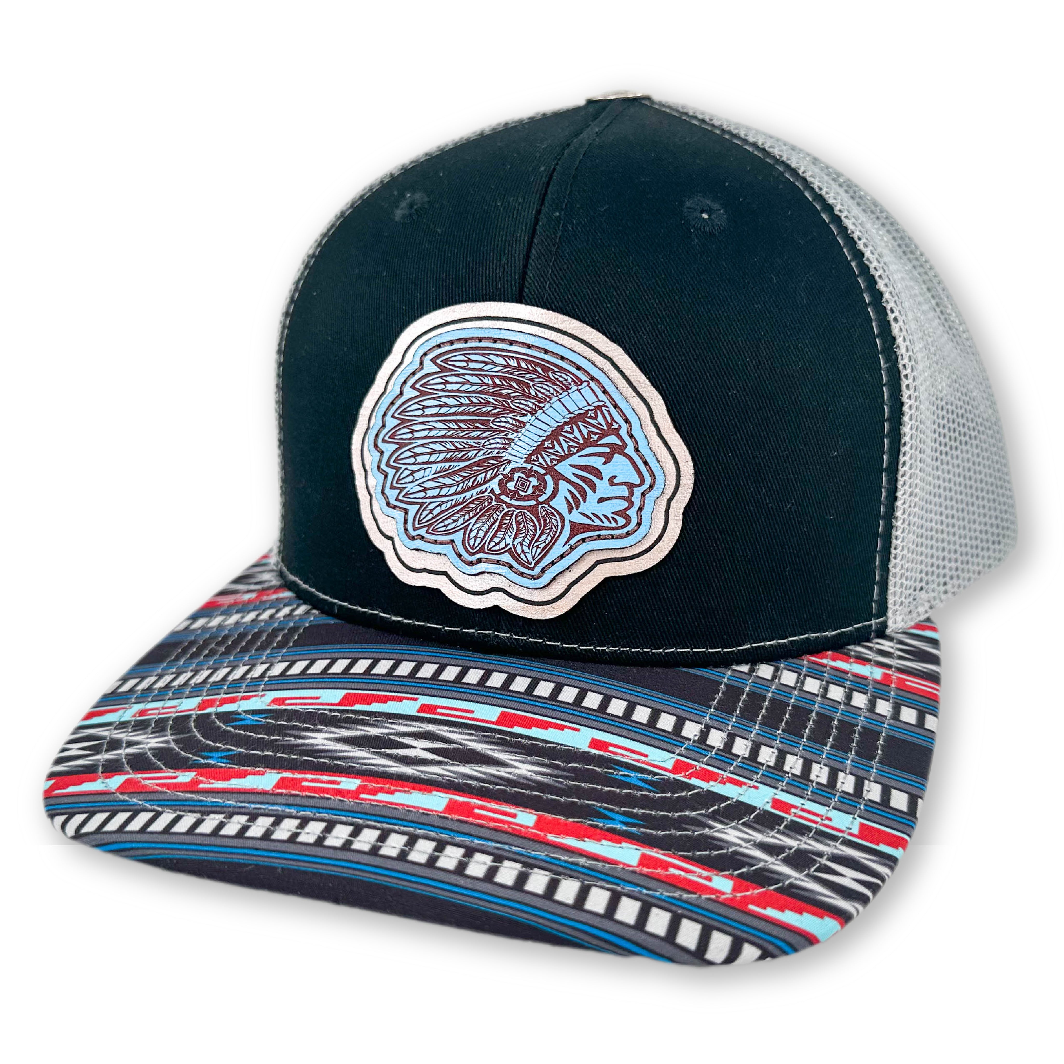 SEVEN FOUR UNION LEATHER DAKOTAH MULTI-COLOR-TRUCKER HAT