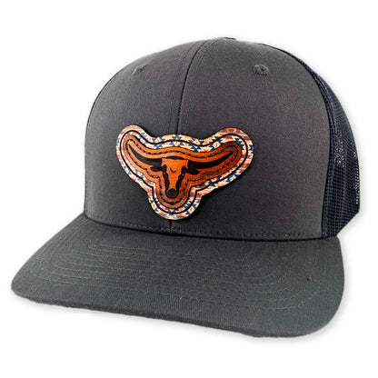 SEVEN FOUR UNION LEATHER UNION LONGHORN - TRUCKER HAT