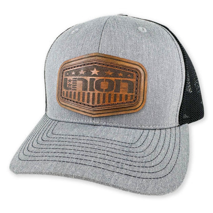 SEVEN FOUR UNION LEATHER-ICON SHIELD - TRUCKER HAT