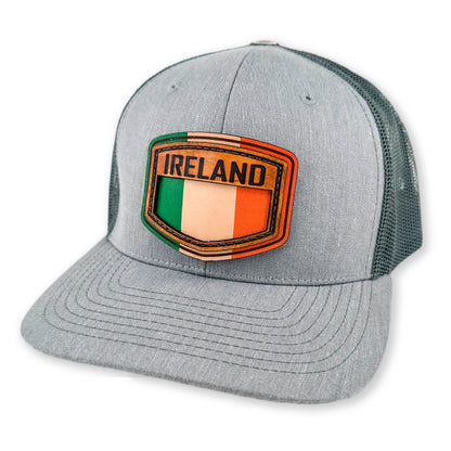 SEVEN FOUR UNION LEATHER IRISH SHIELD - TRUCKER HAT