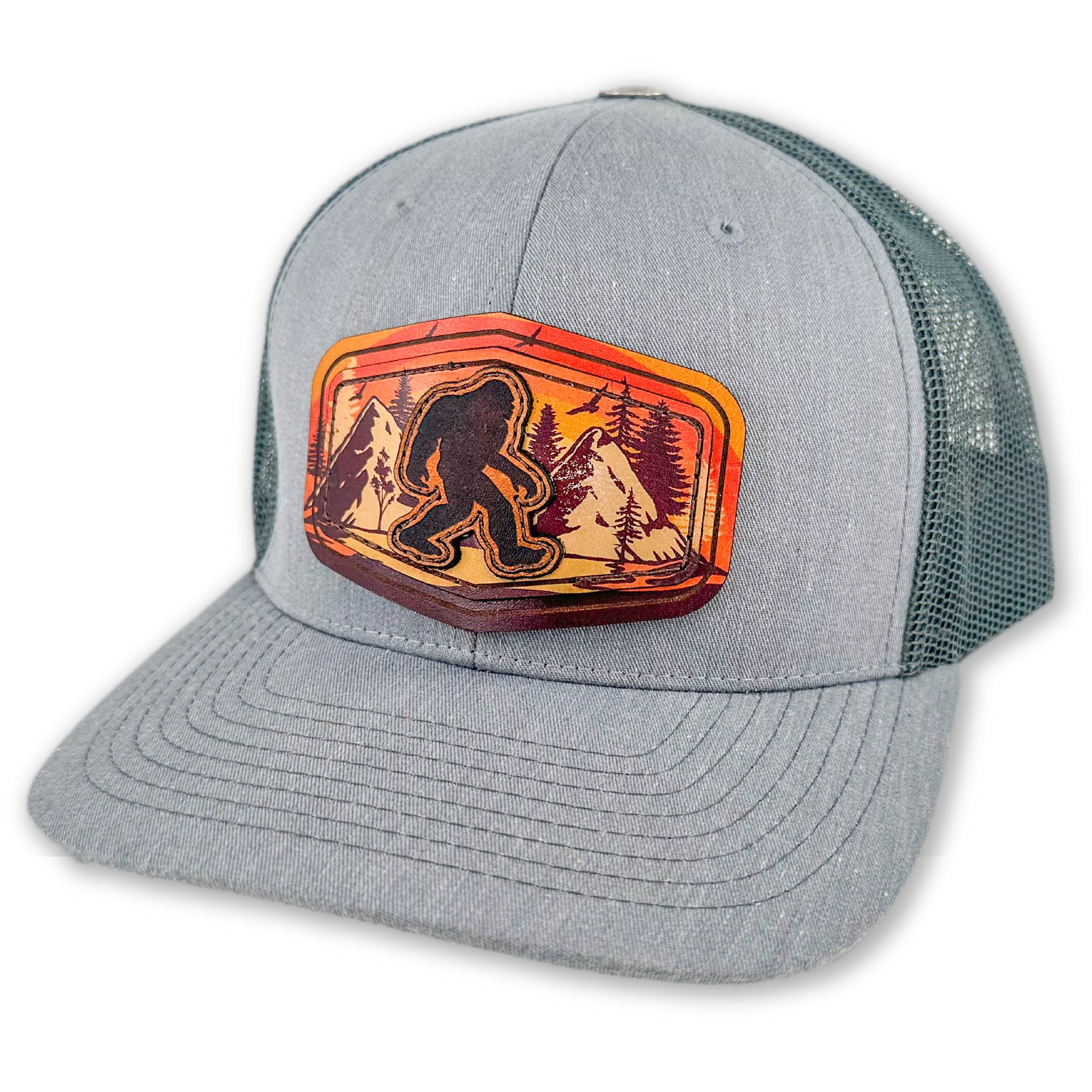 SEVEN FOUR UNION LEATHER-BIG-FOOT MTN - TRUCKER HAT