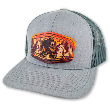 SEVEN FOUR UNION LEATHER-BIG-FOOT MTN - TRUCKER HAT