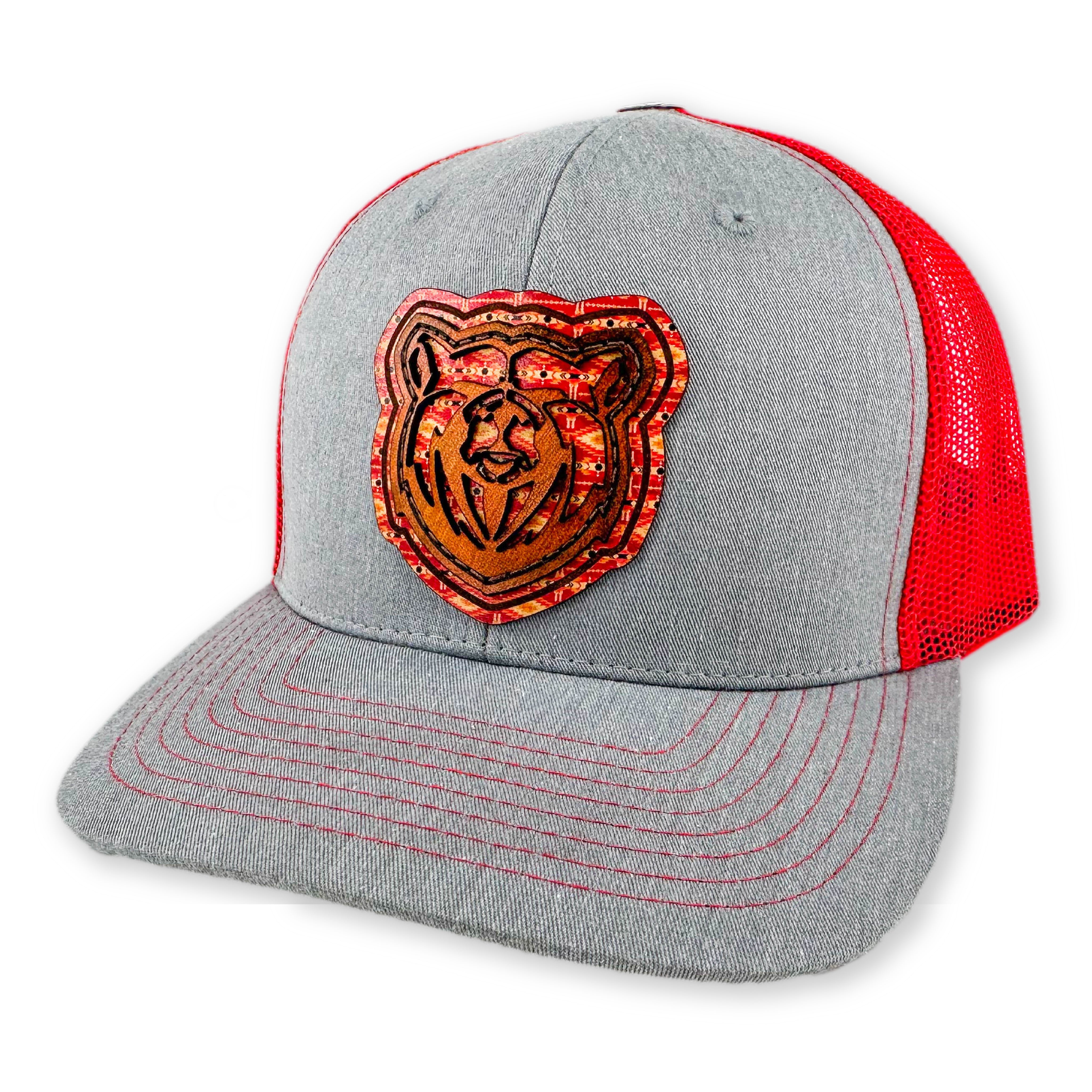 SEVEN FOUR UNION LEATHER KODIAK BEAR - TRUCKER HAT