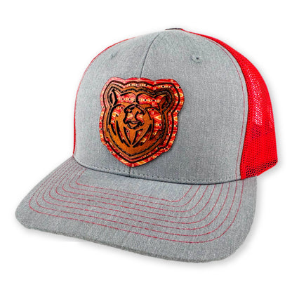 SEVEN FOUR UNION LEATHER KODIAK BEAR - TRUCKER HAT