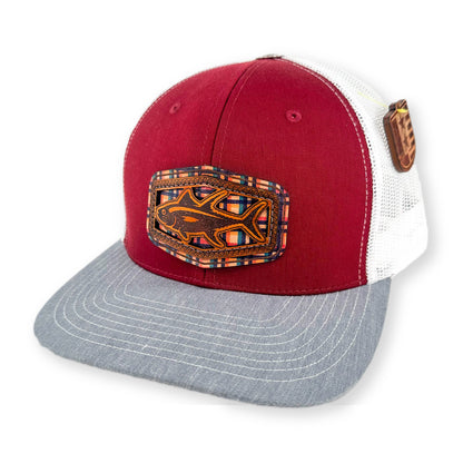 SEVEN FOUR UNION LEATHER SALTWATER TUNA-TRUCKER HAT